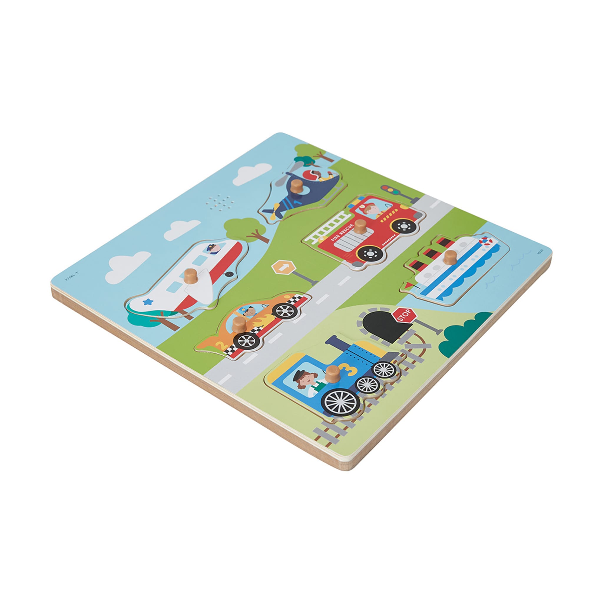 Wooden Vehicle Sound Puzzle Kmart