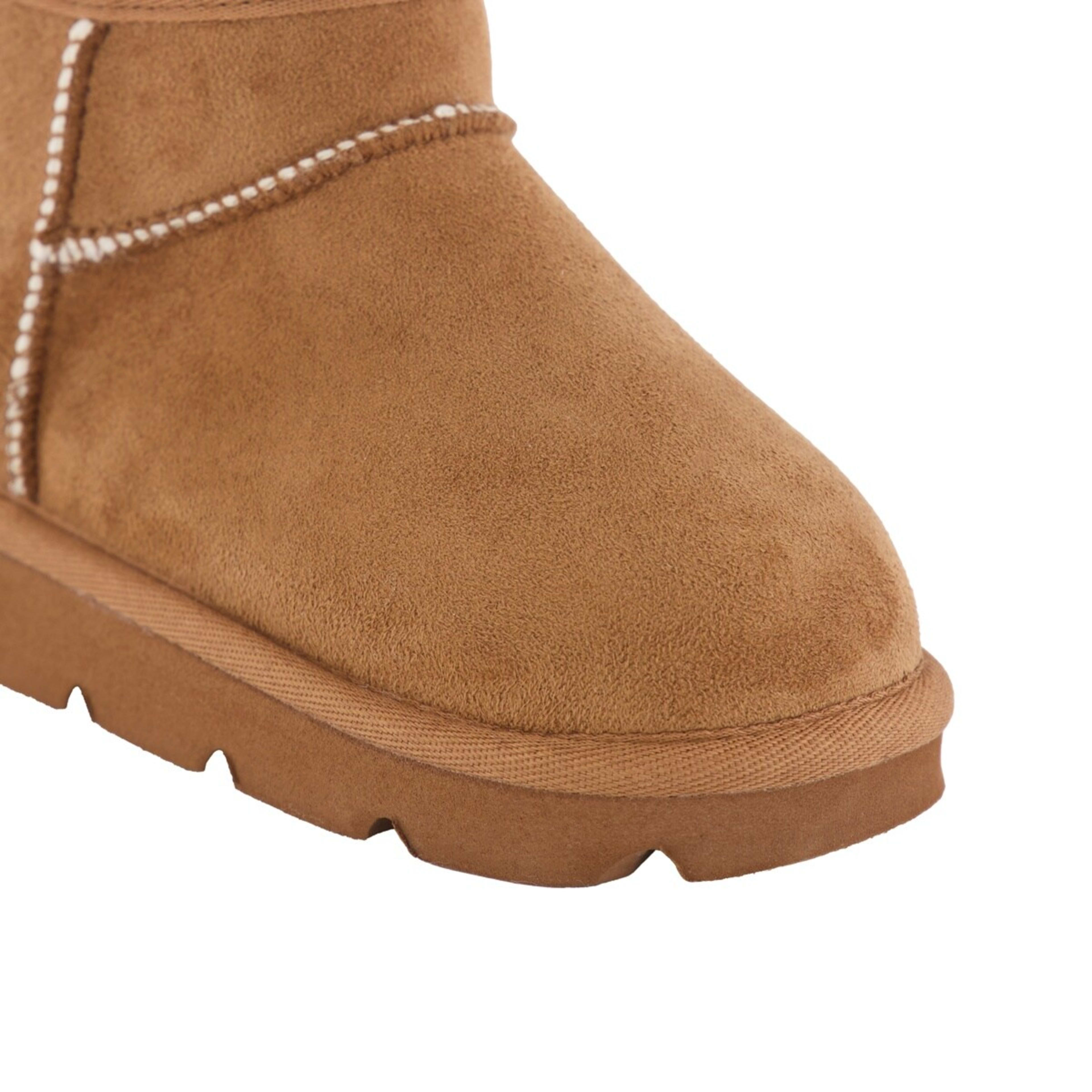 5 Junior Slipper Boots Chestnut Tan, 5 of 5