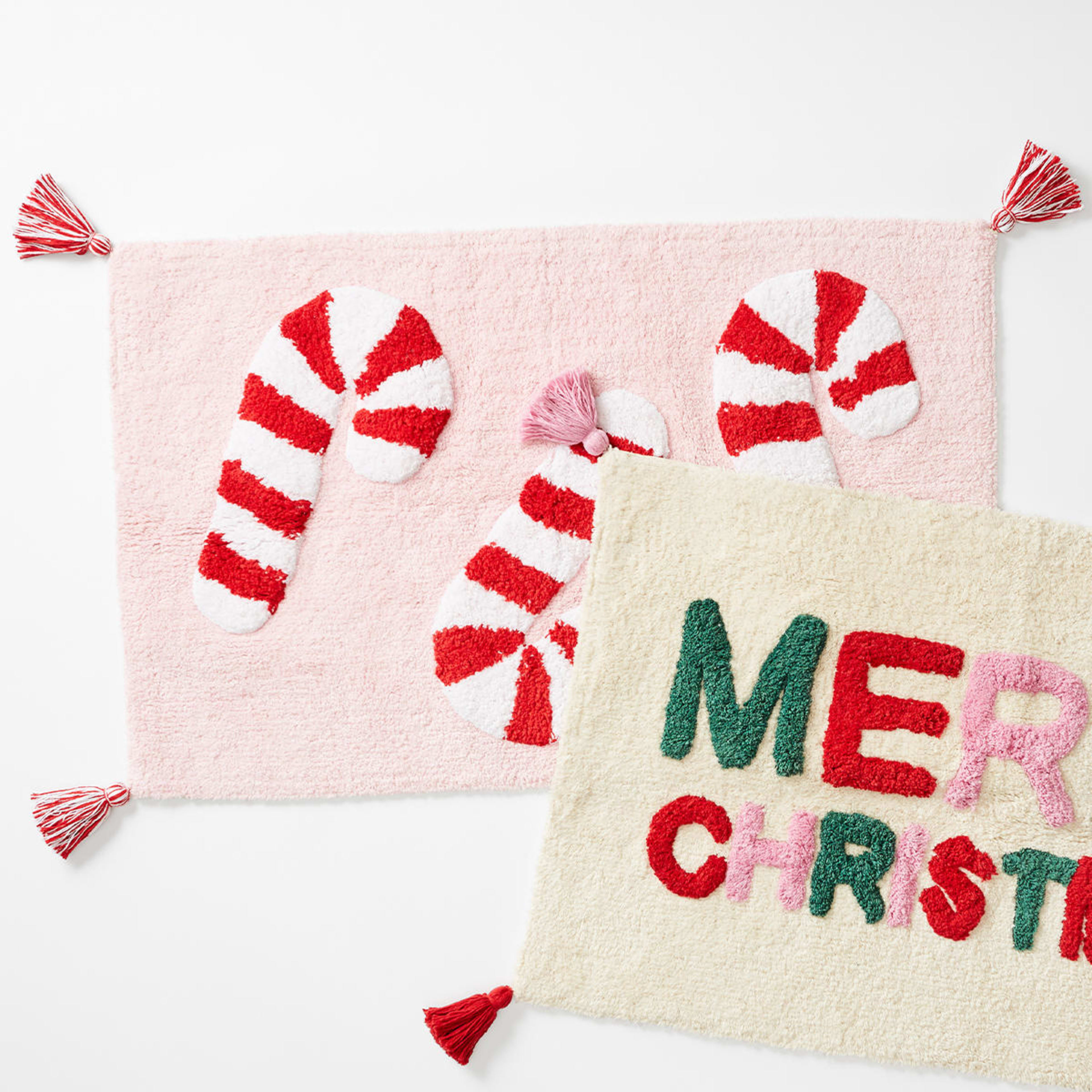 Candy Cane Bath Mat Pink Kmart