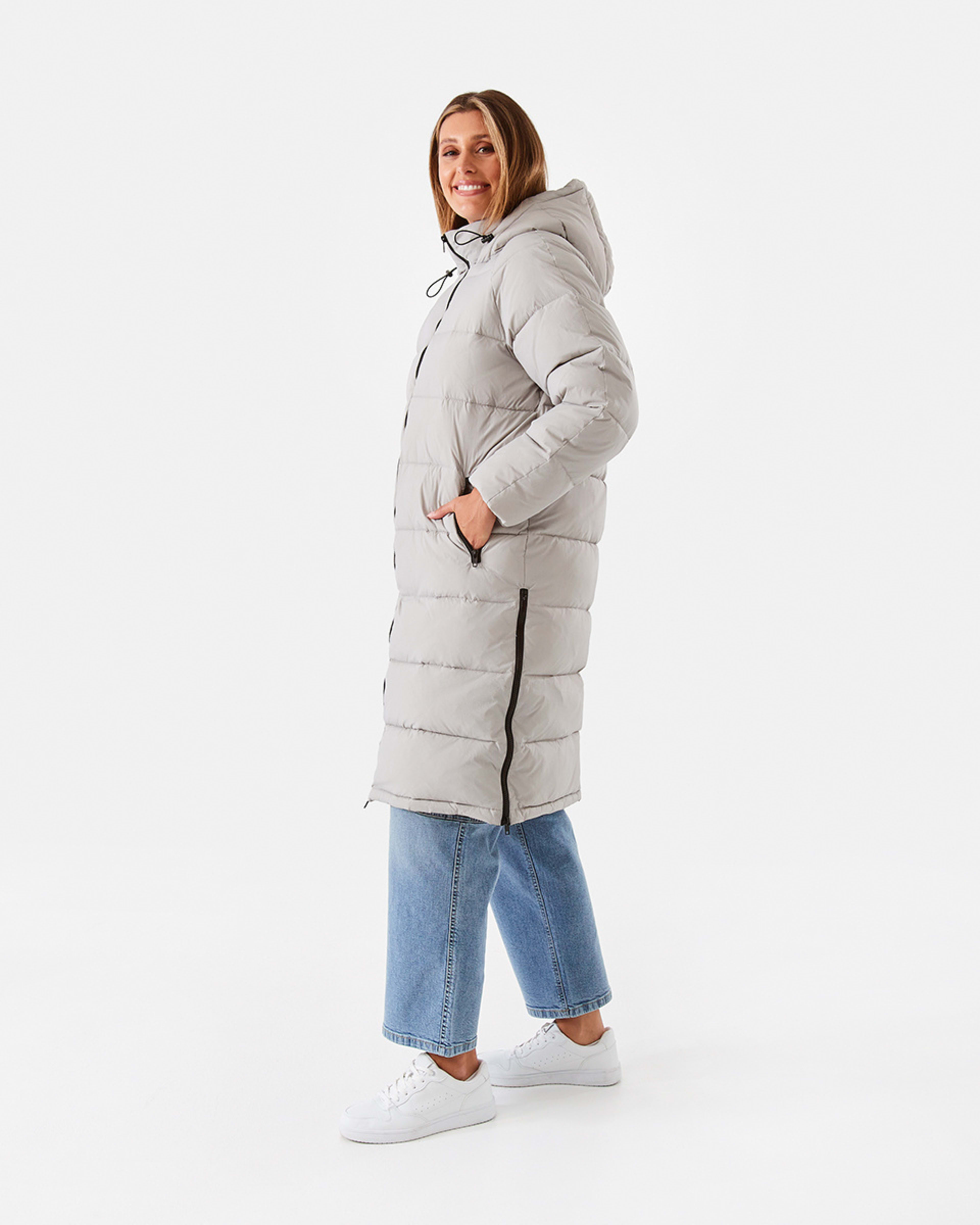 Longline Puffer Jacket Kmart NZ
