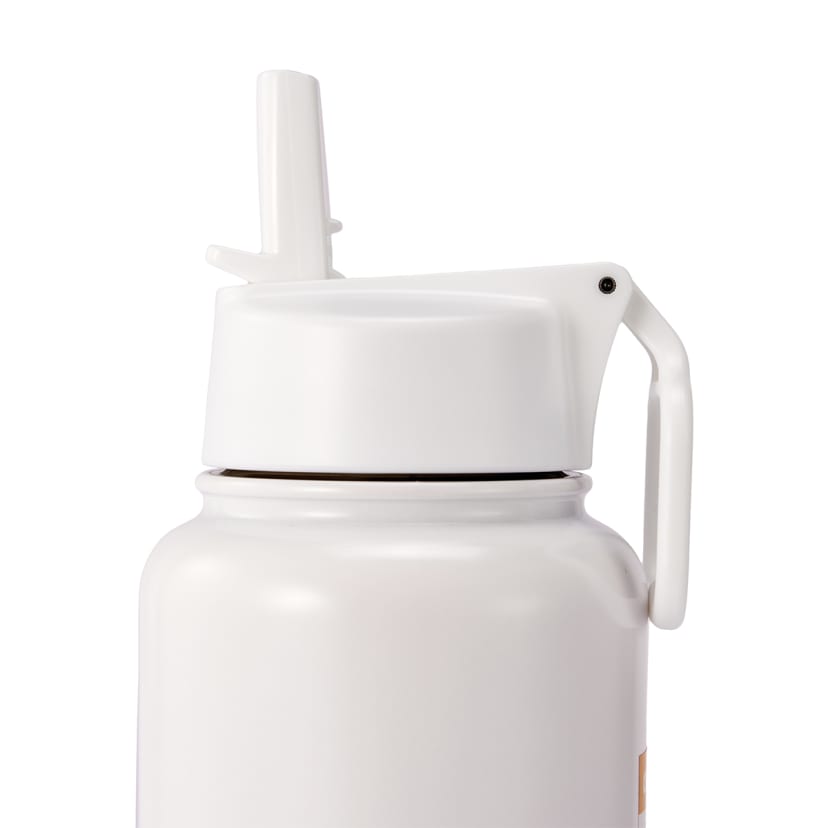 960ml White Double Wall Insulated Cylinder Drink Bottle Kmart