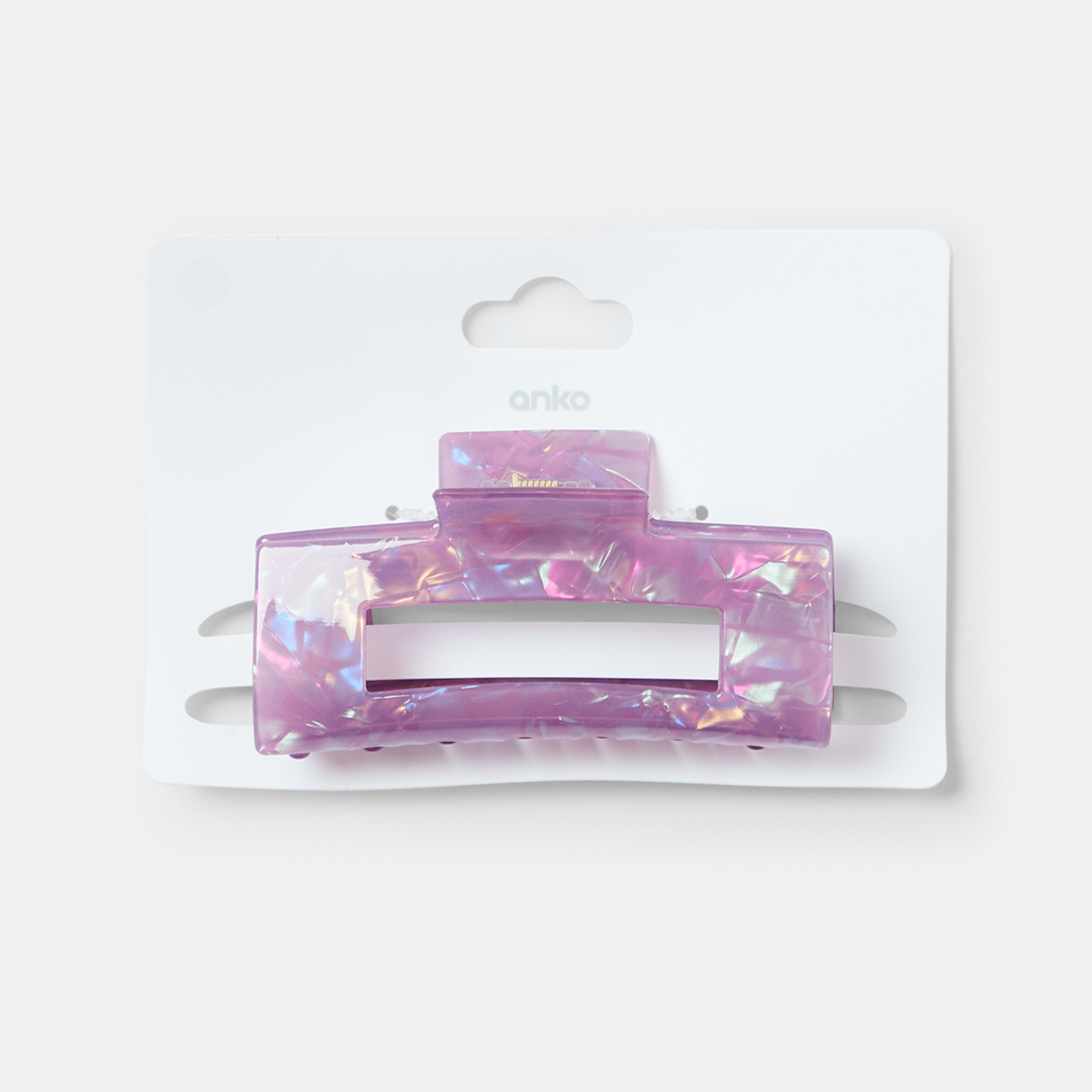 Lilac Rectangle Hair Clip Kmart