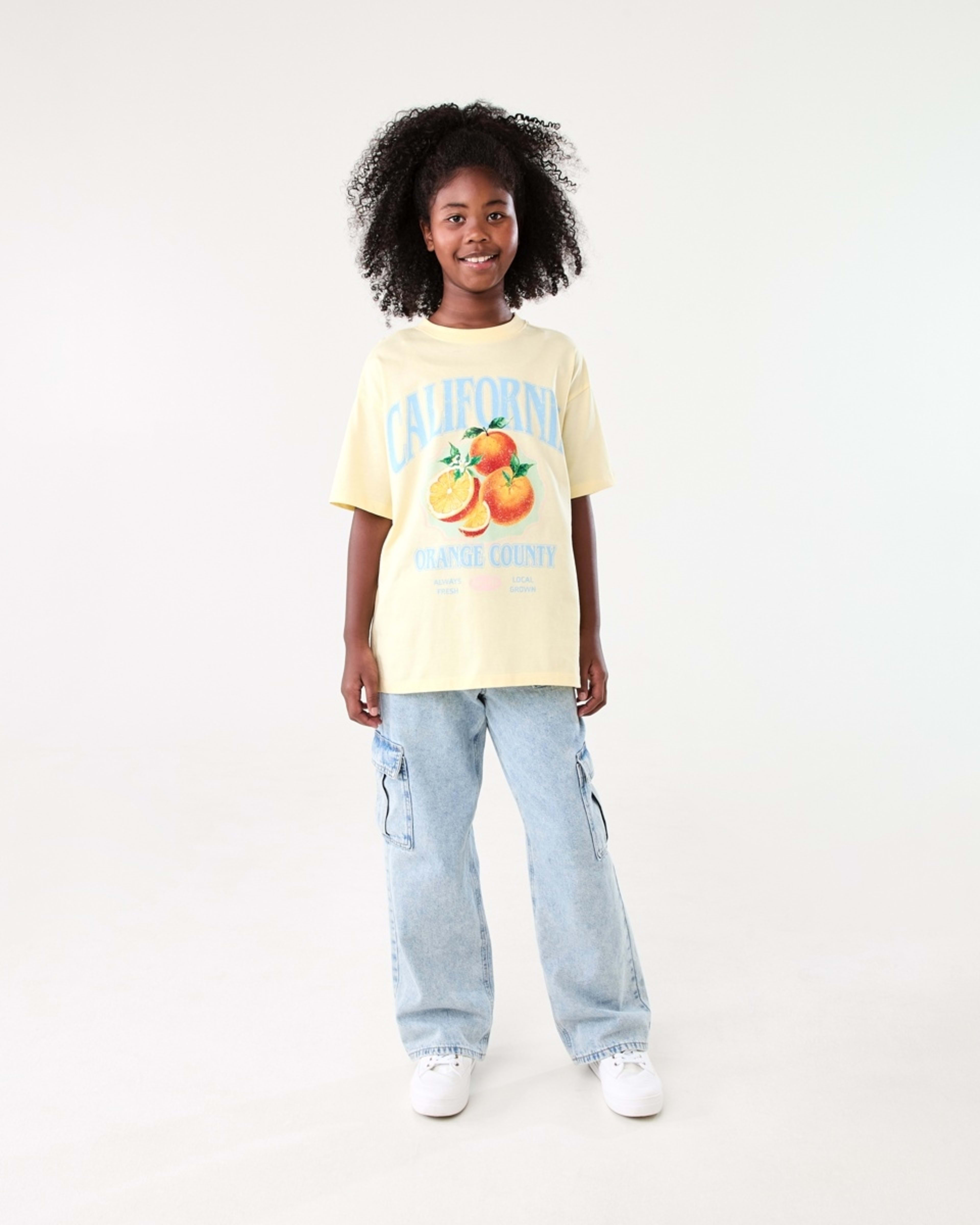5 Oversized T-shirt CALIFORNIA ORANGE SORBET, 5 of 6