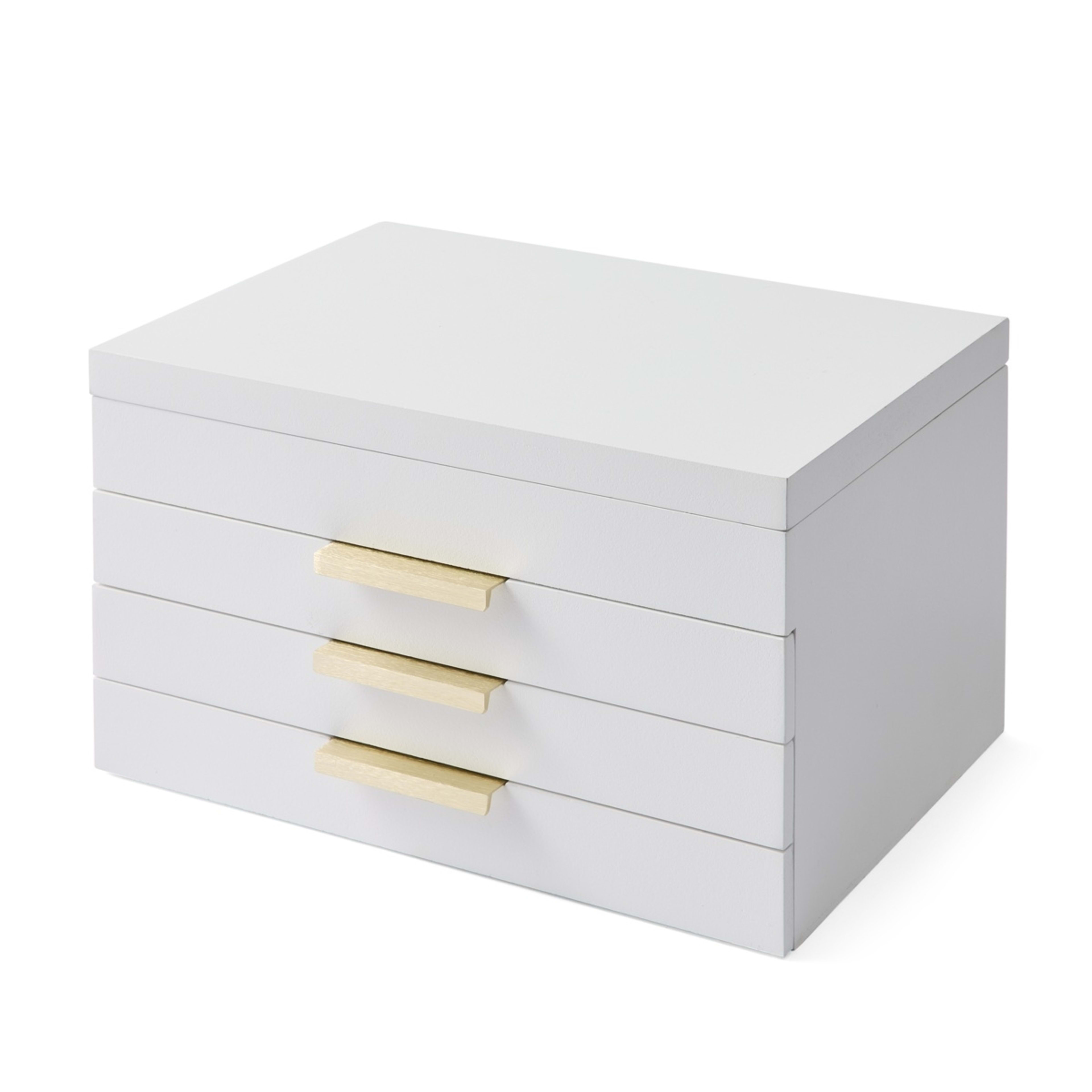 3 4 Tier White Jewellery Box, 3 of 9