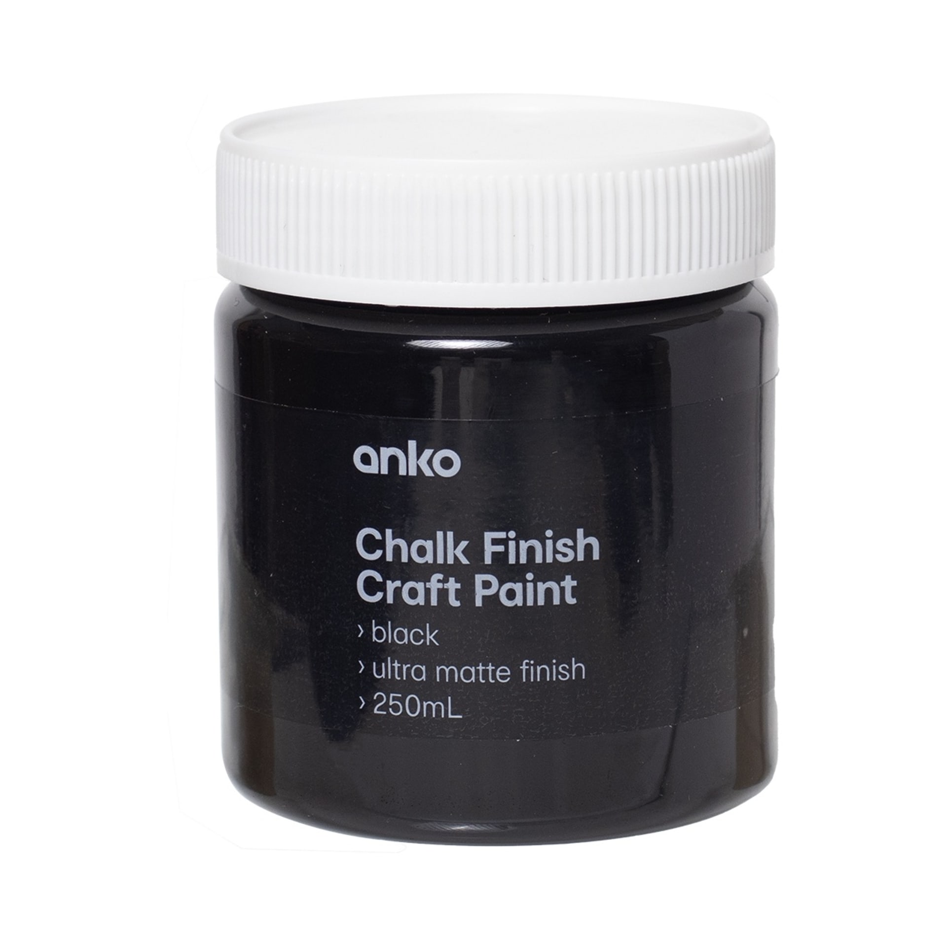 Chalk Finish Craft Paint Black Kmart