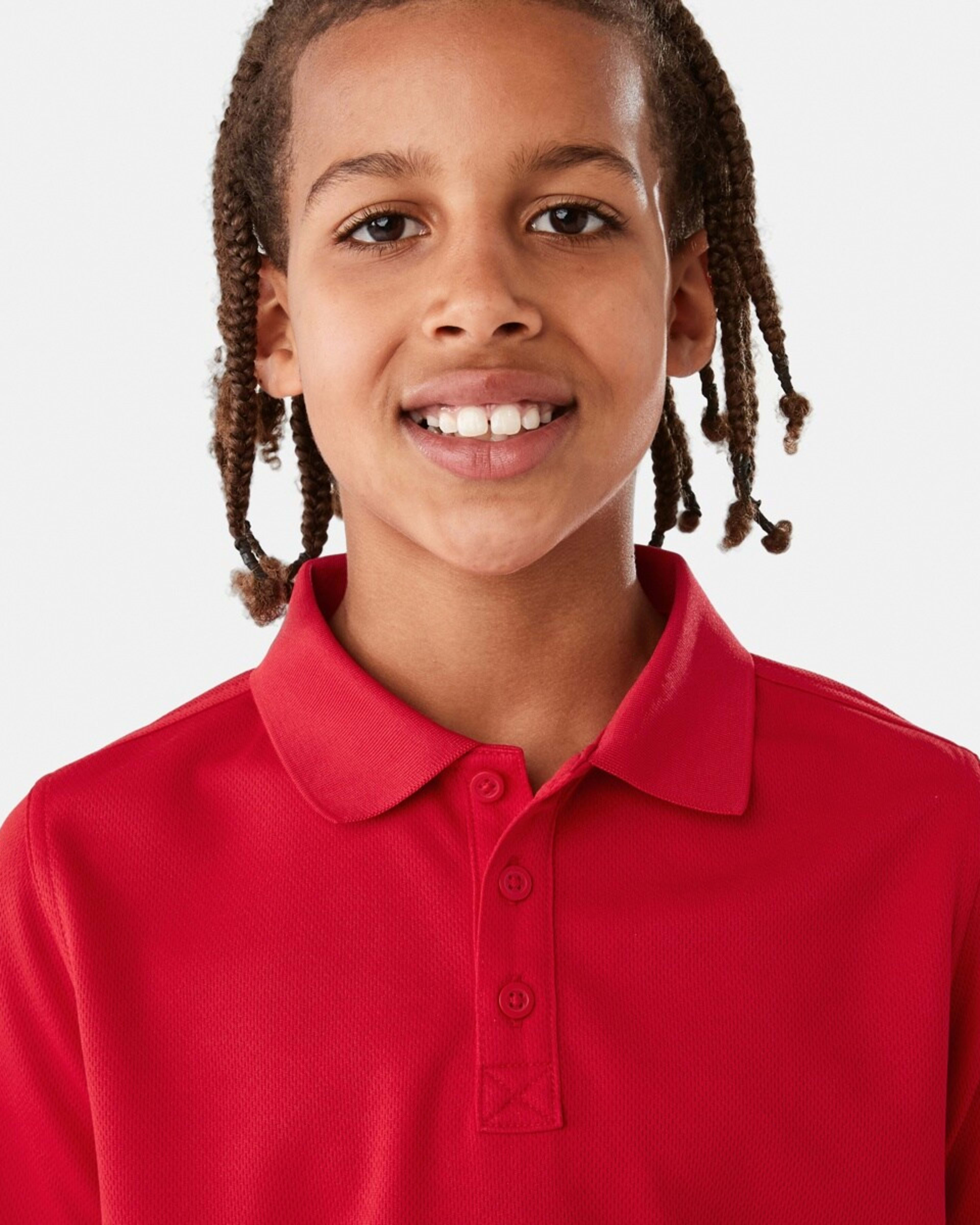 3 School Moisture Wicking Polo Red, 3 of 10