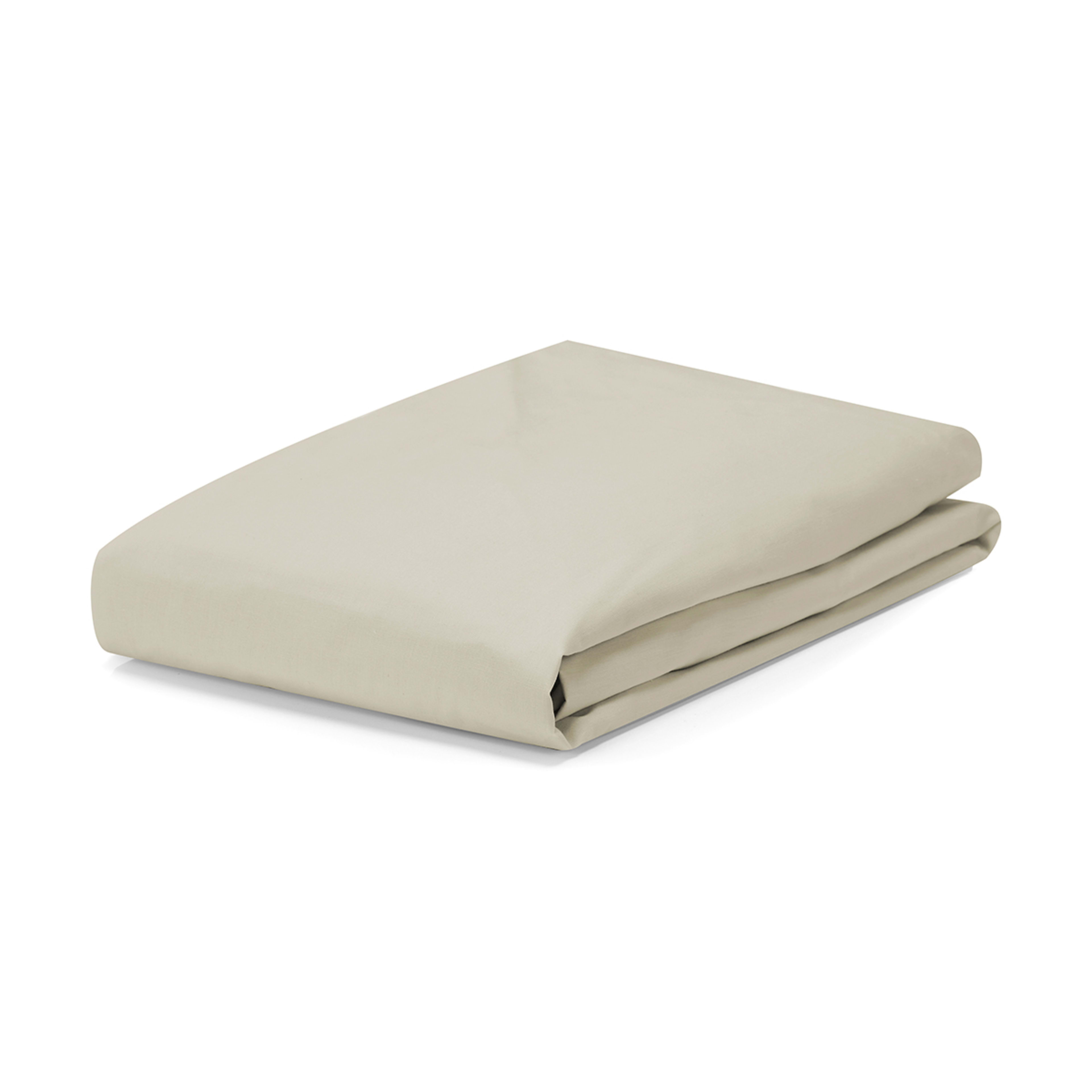 2 225 Thread Count Fitted Sheet - Queen Bed, Oatmeal, 2 of 4