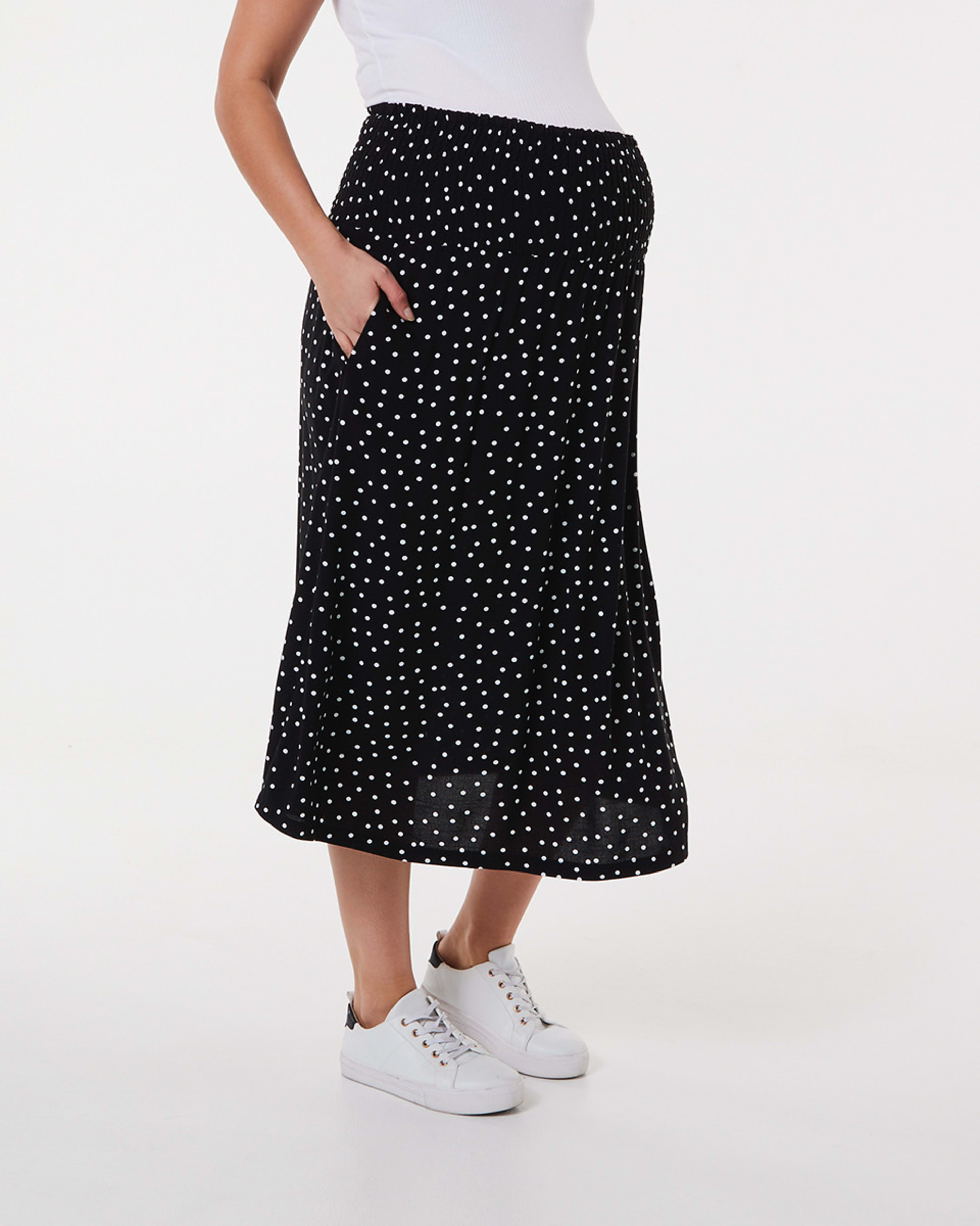 Maternity Shirred Skirt Kmart