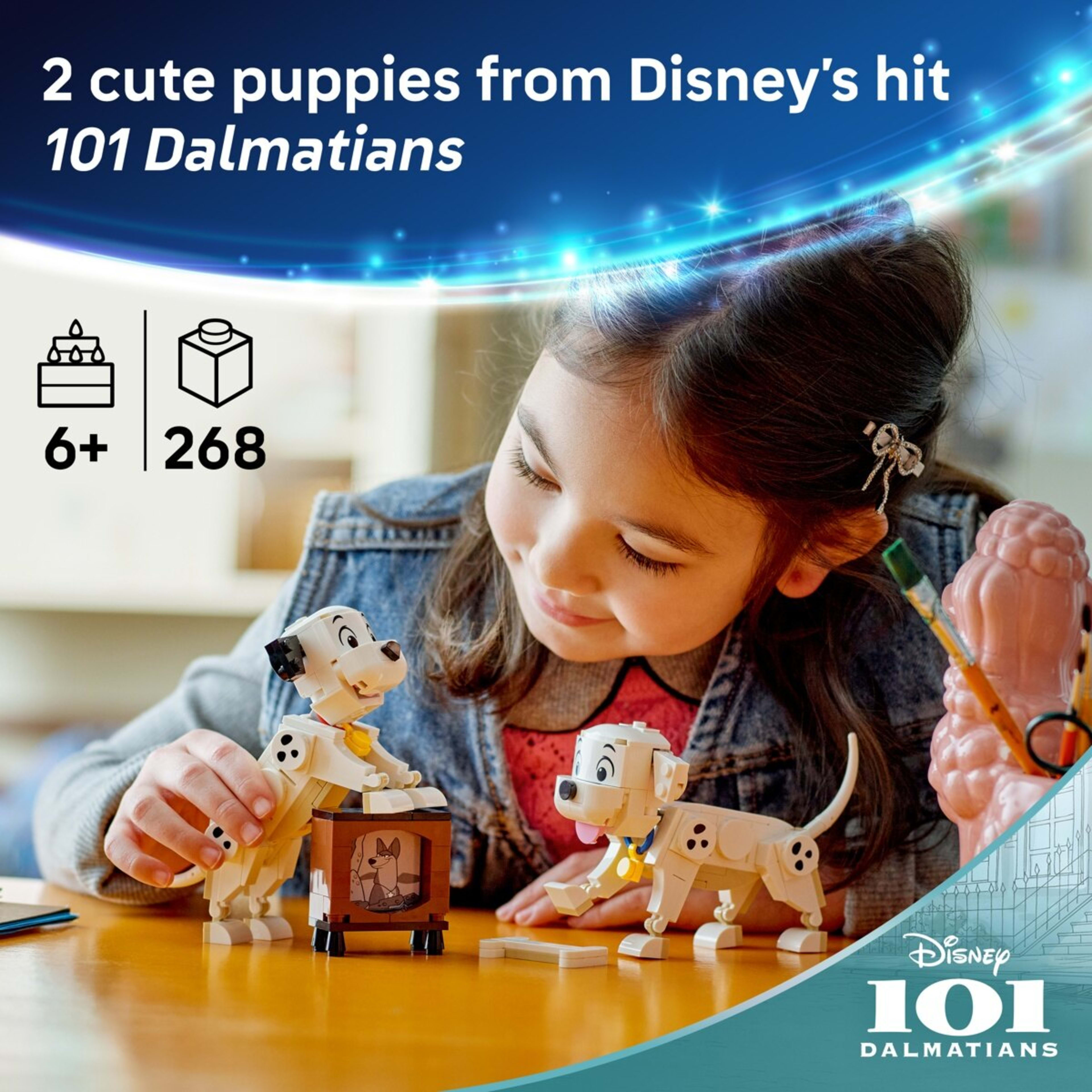 4 LEGO Disney Lucky & Penny 101 Dalmatians Puppies 43271, 4 of 10