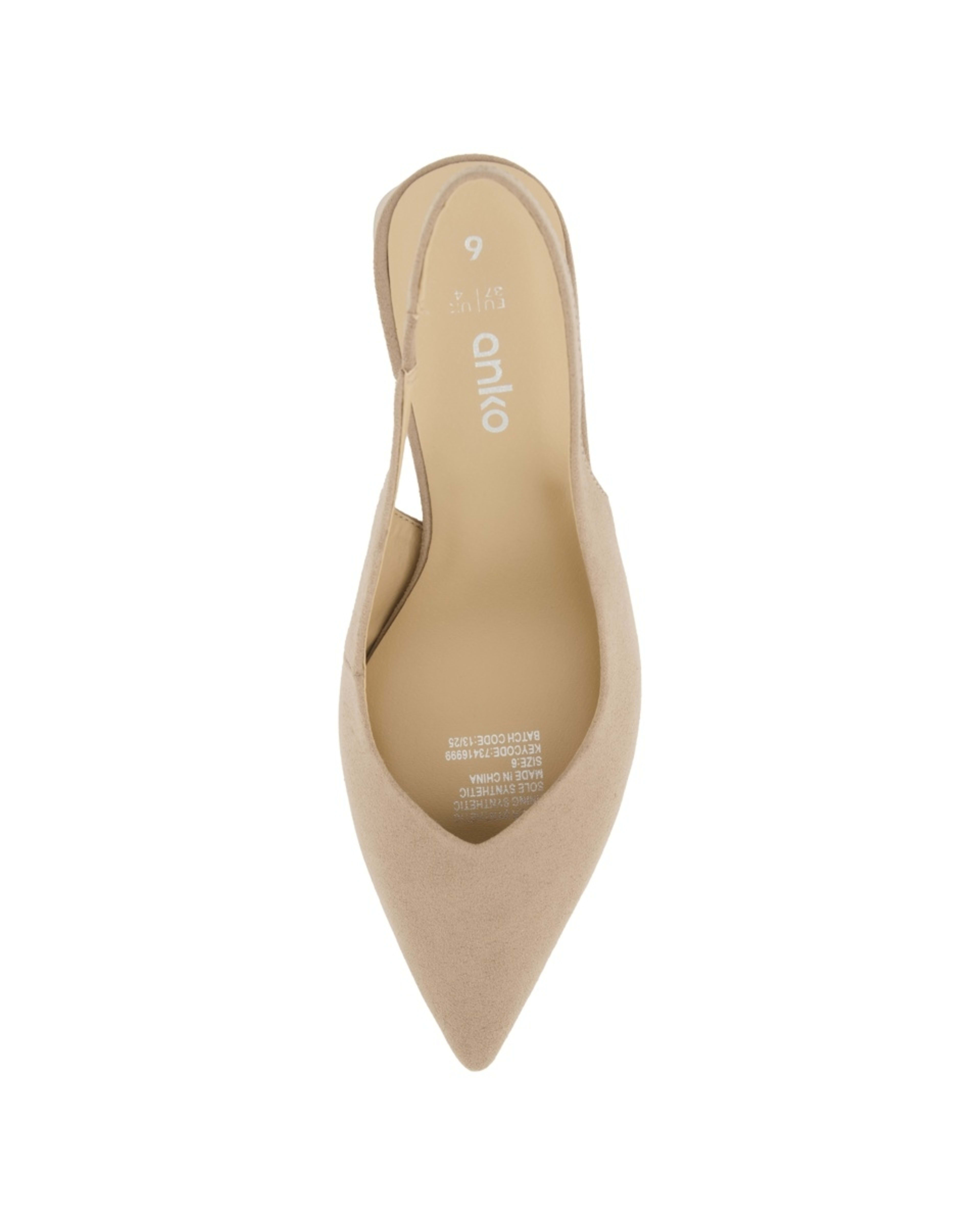 3 Slingback Block Heels Sand, 3 of 5