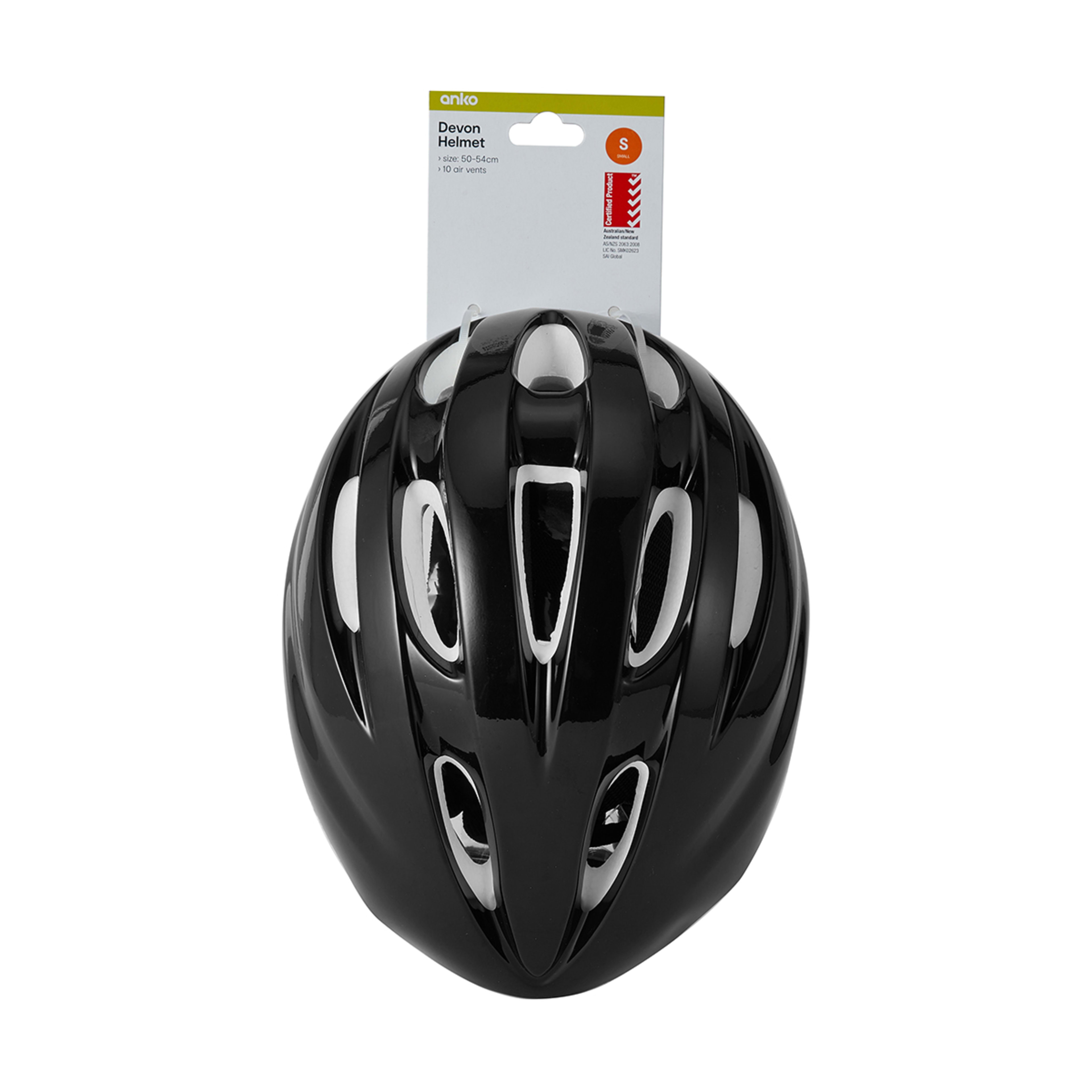 9 Devon Helmet - Small, Black, 9 of 9