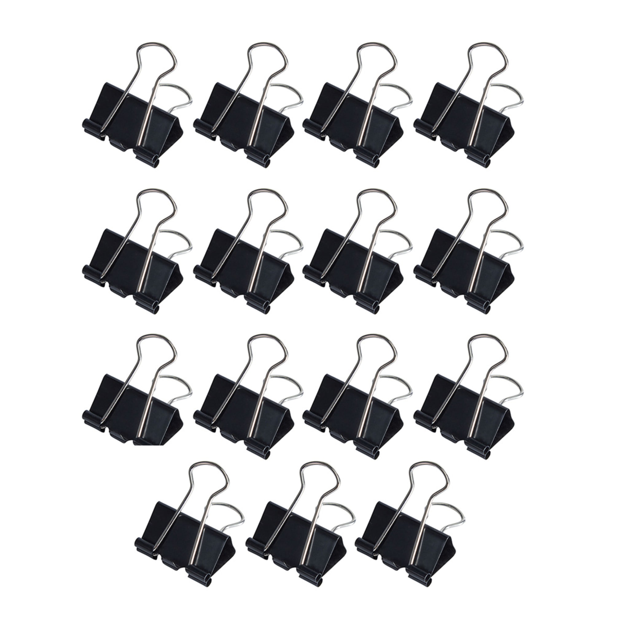 15 Pack 25mm Foldback Clips Black Kmart