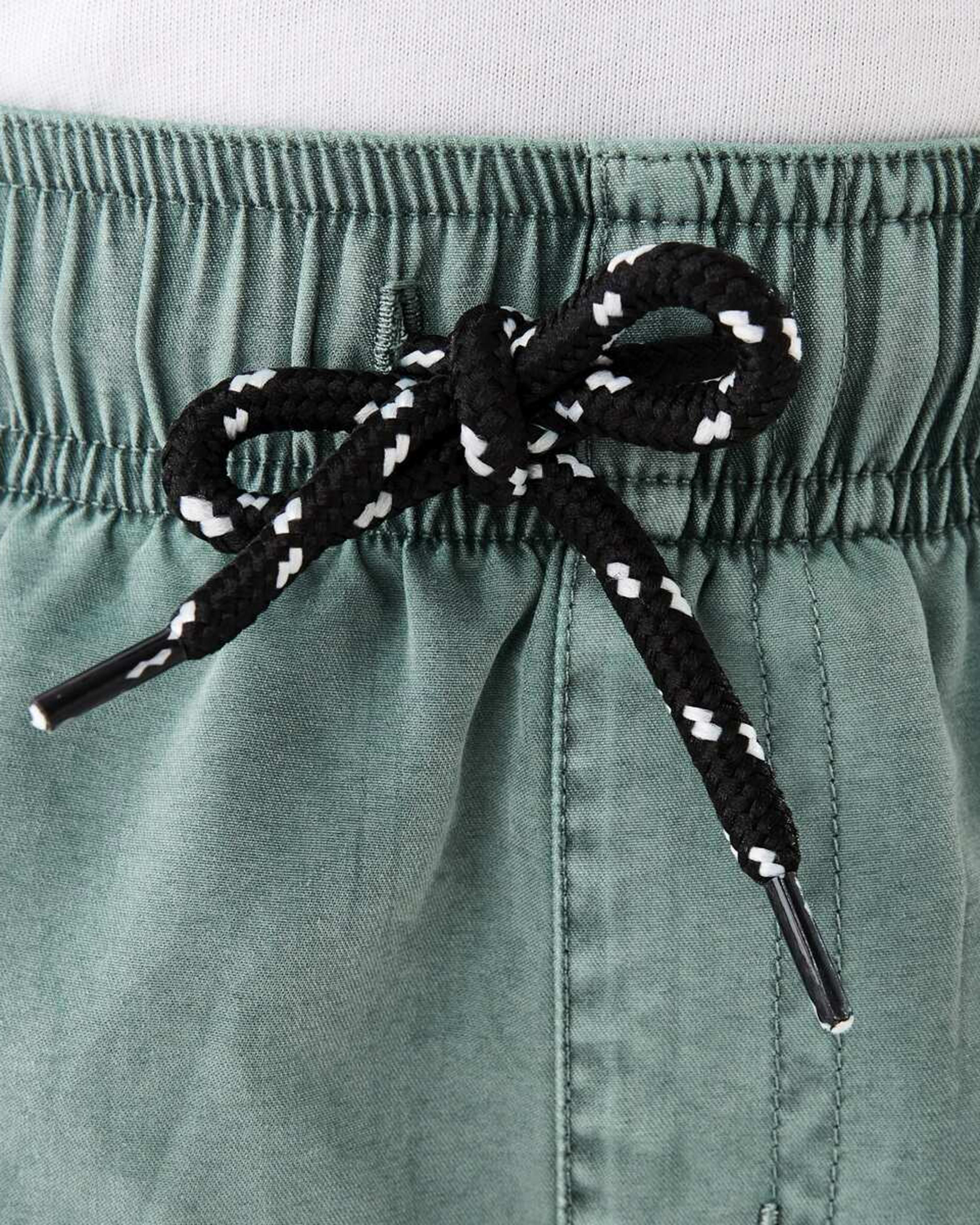 3 Washed Shorts MID GREEN, 3 of 8