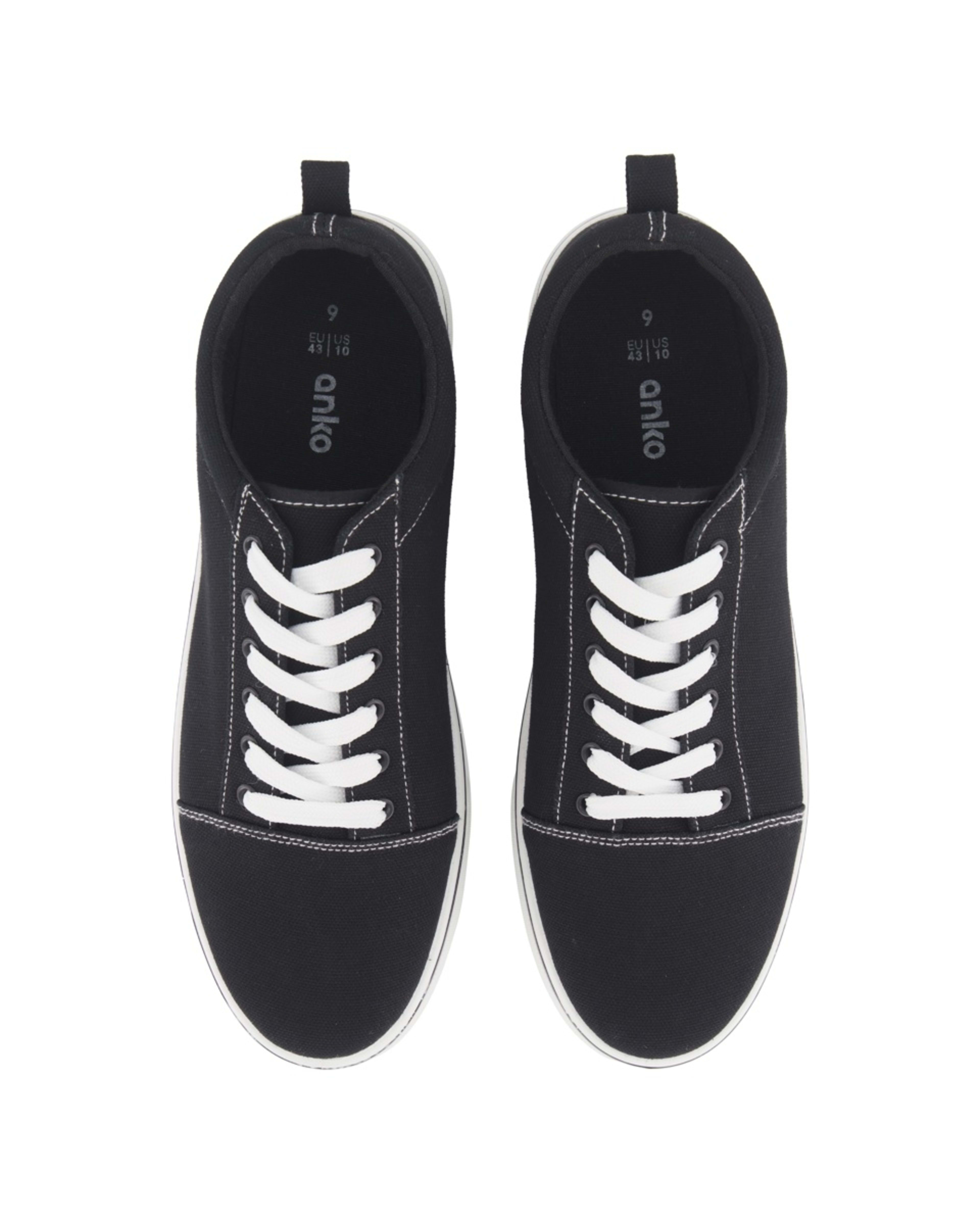 3 Casual Canvas Shoes Black, 3 of 5