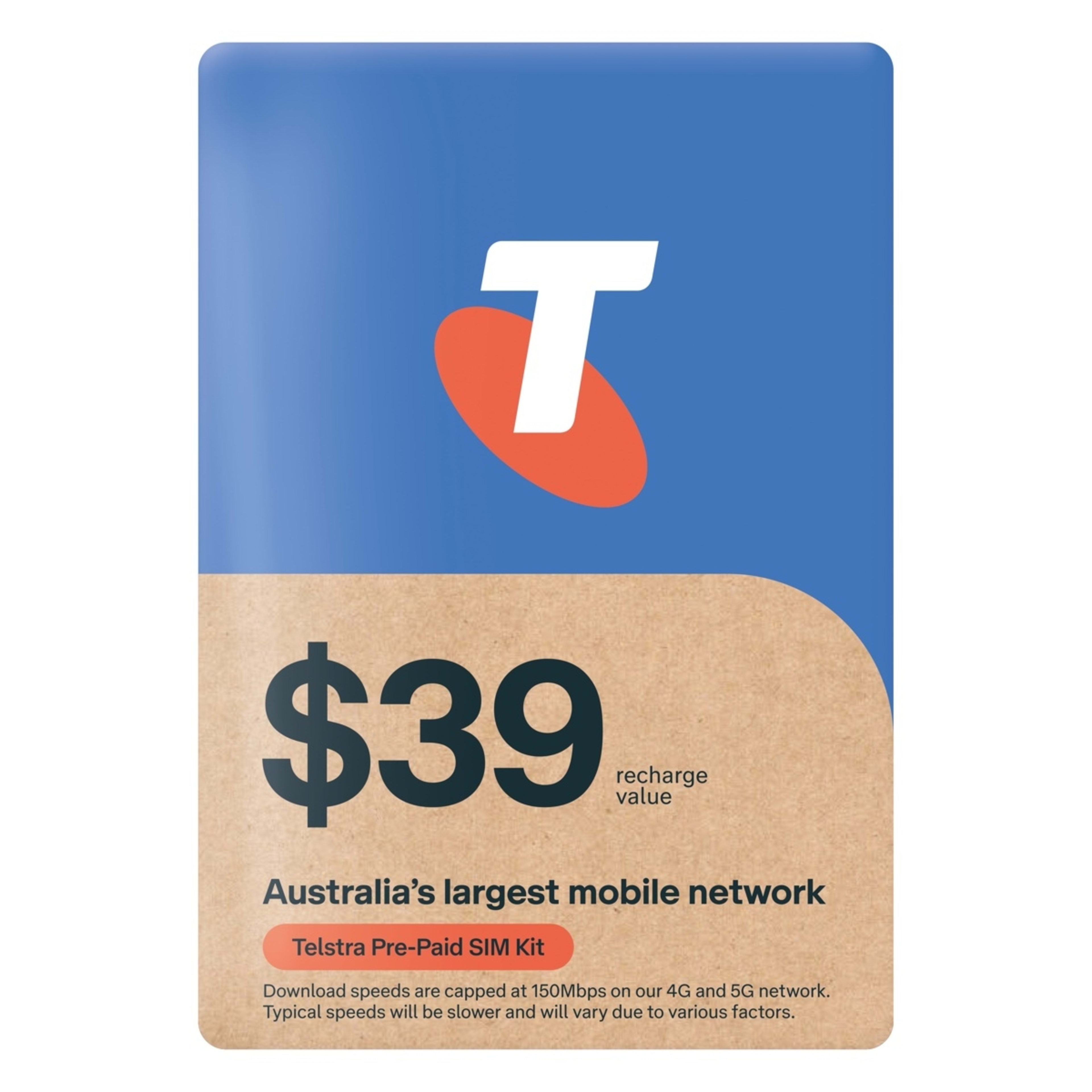 1 Telstra $39 Prepaid SIM Kit