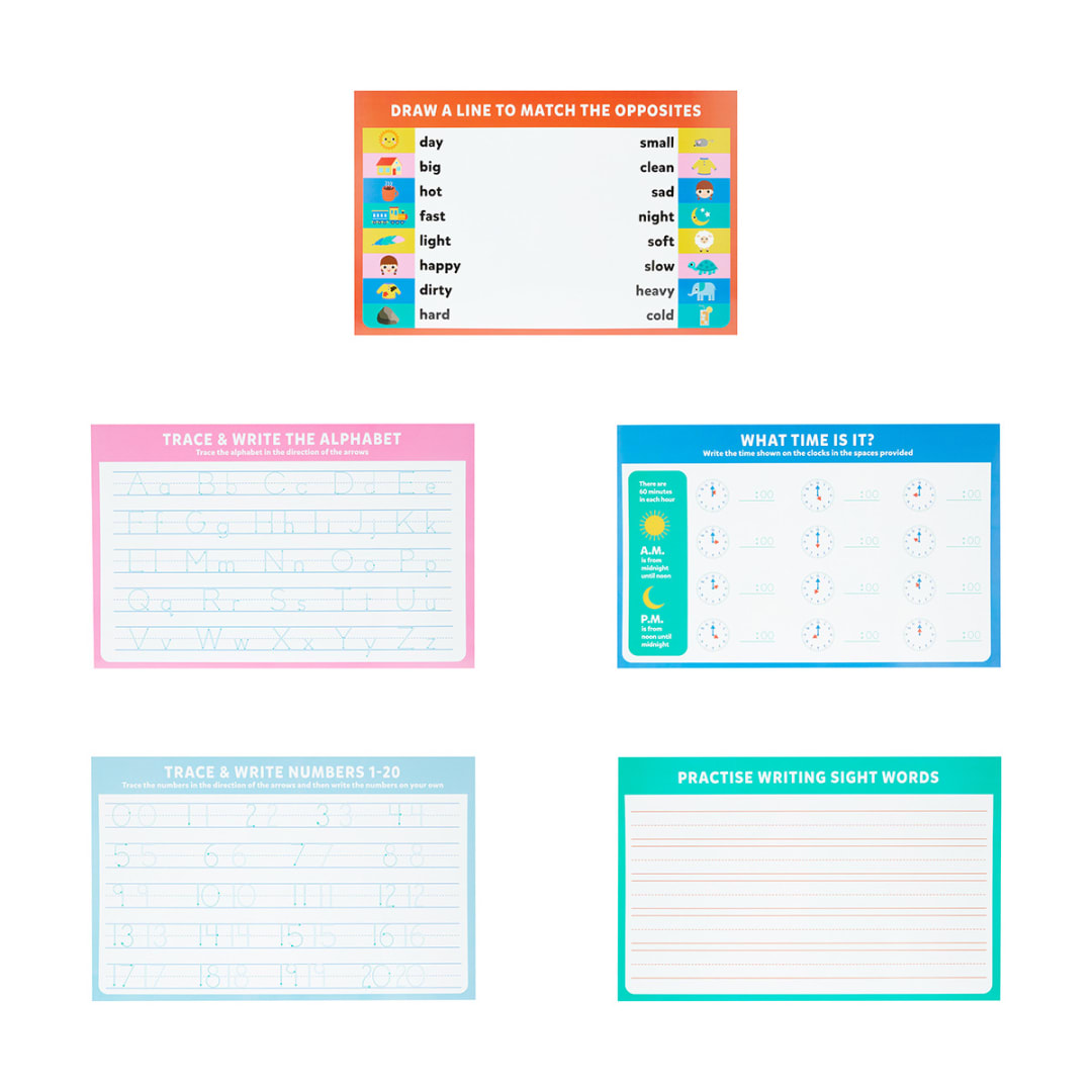 5 Pack Educational Activity Mats Kmart