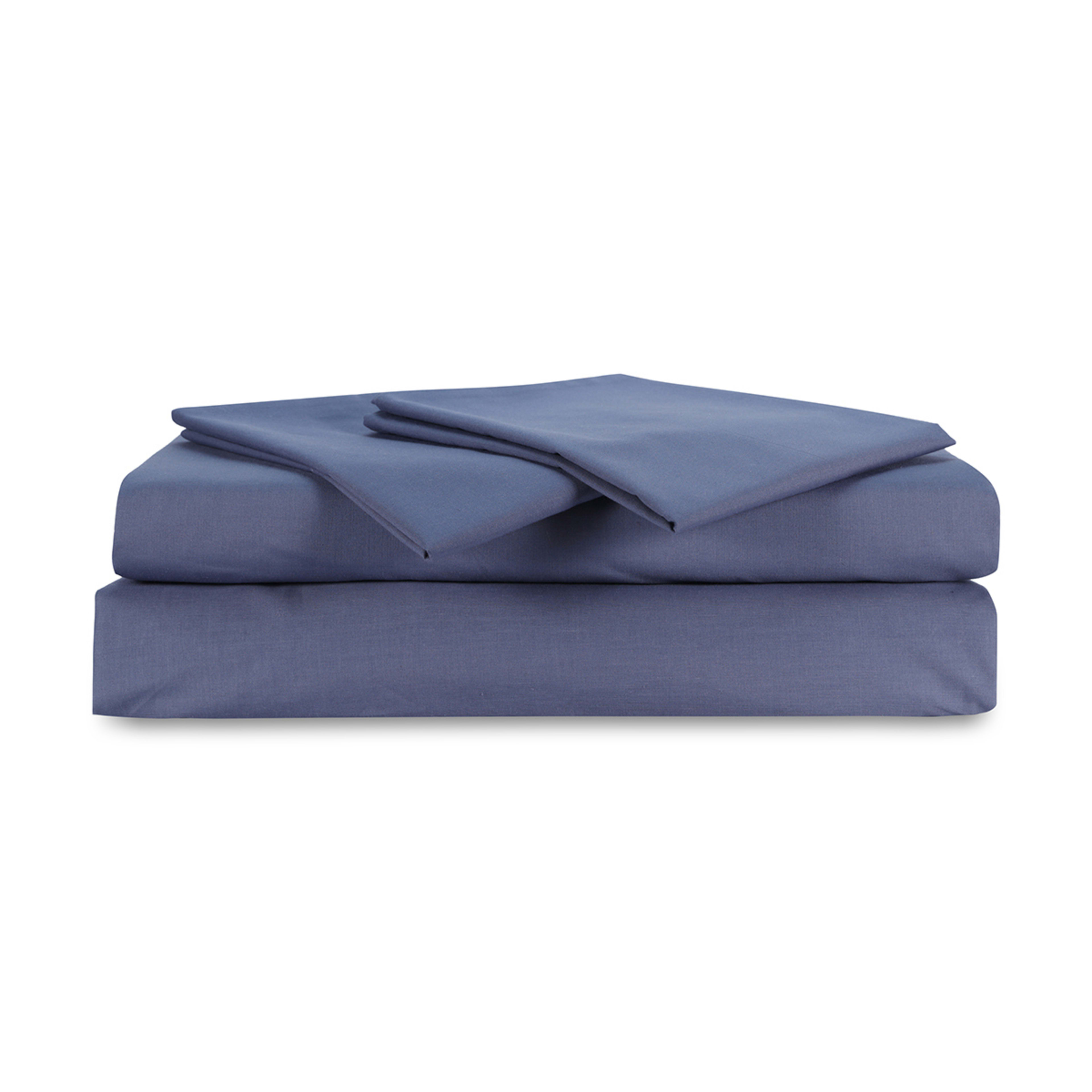 180 Thread Count Sheet Set Queen Bed, Mid Blue Kmart