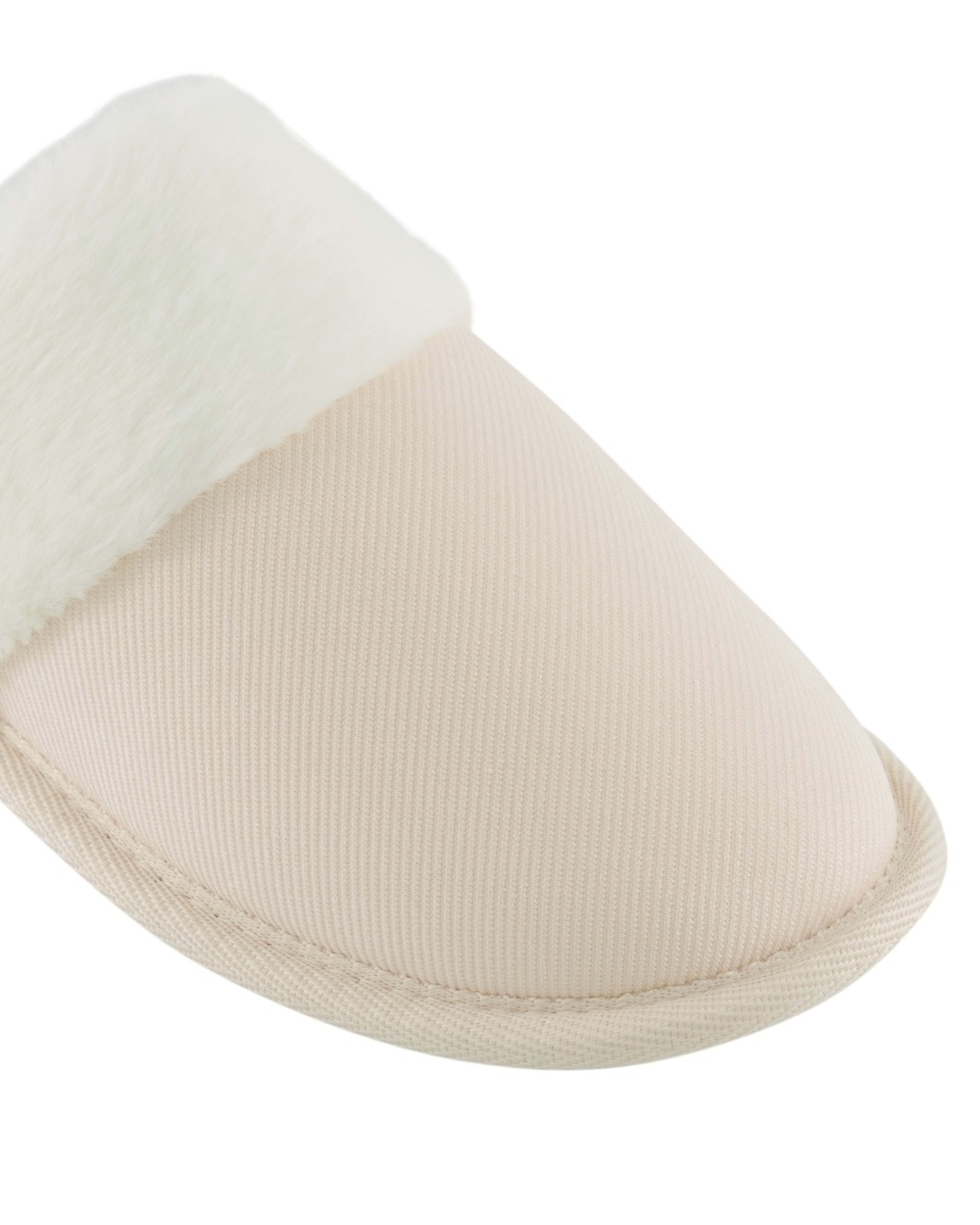 3 Corduroy Slipper Scuffs Beige Gray, 3 of 3