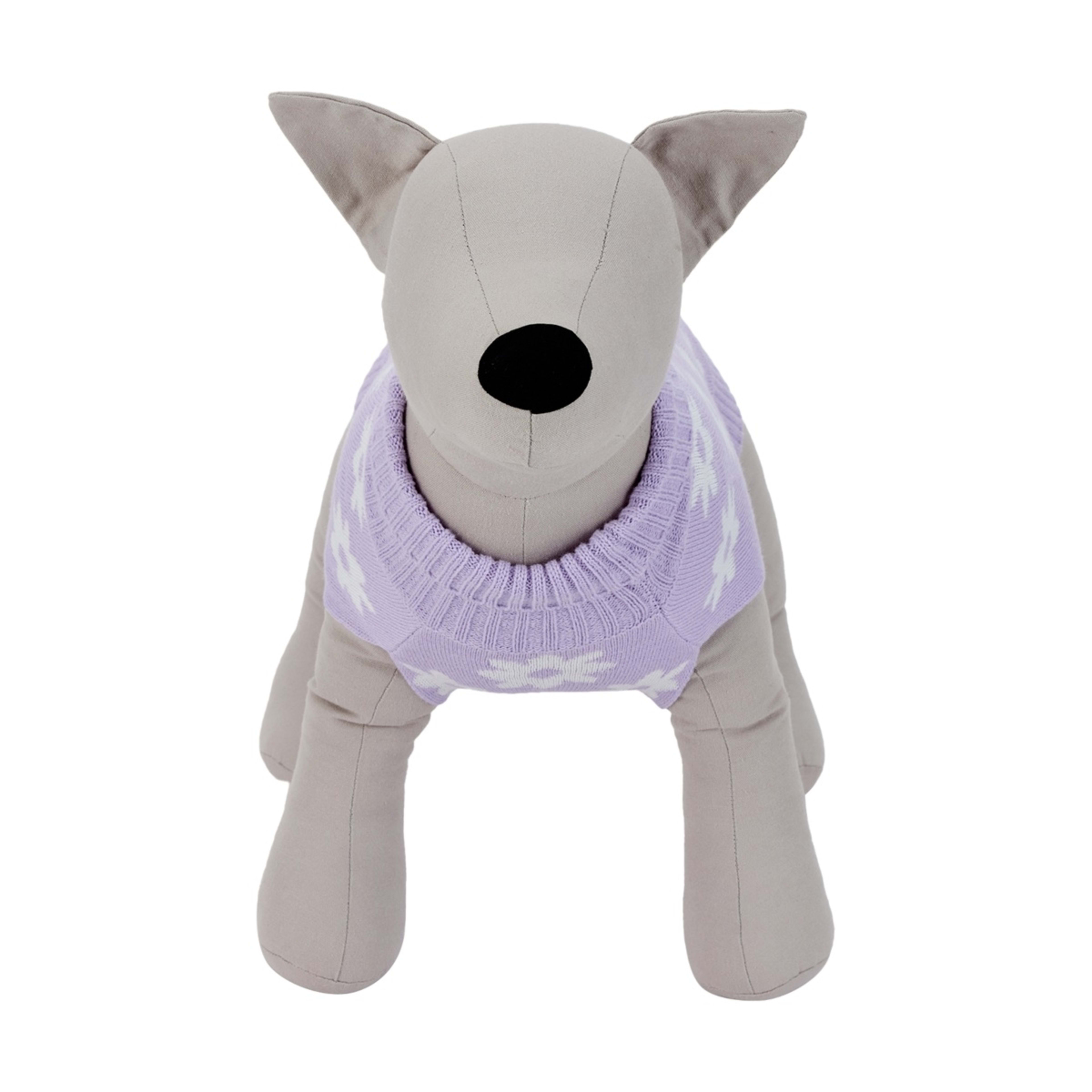 4 Pet Daisy Knit Jumper - Medium, Purple, 4 of 10