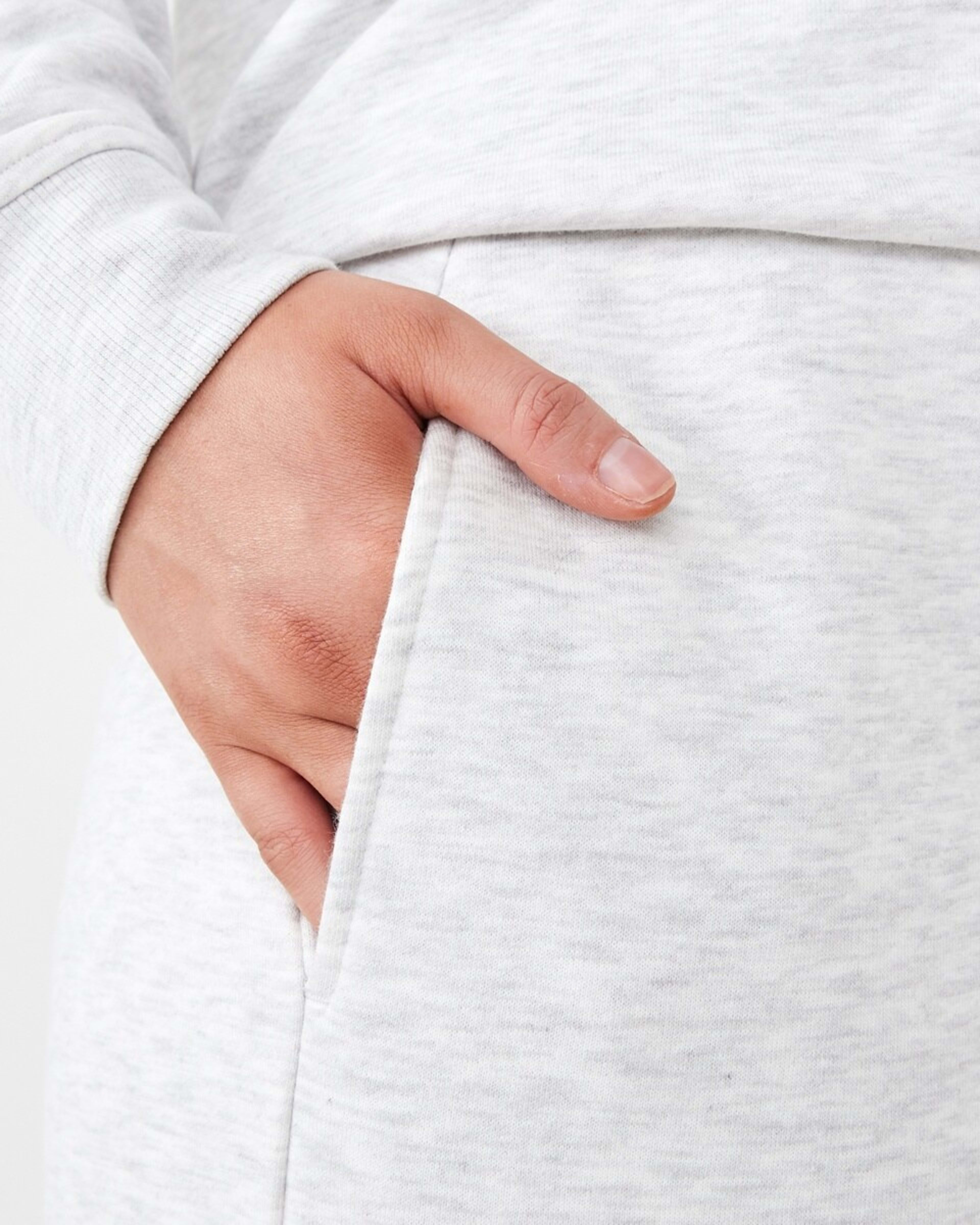 5 Tracksuit Cuff Joggers Wht Marle, 5 of 6
