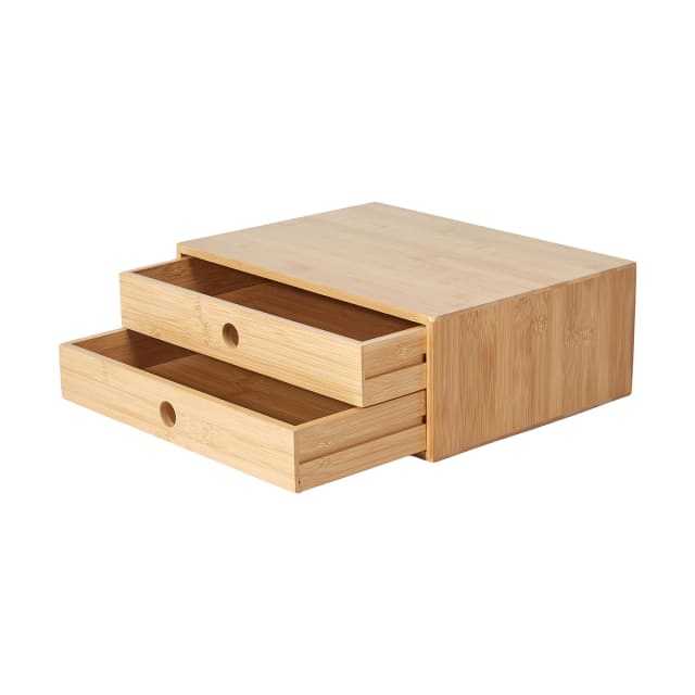 Bamboo Desk Top Drawers - Kmart