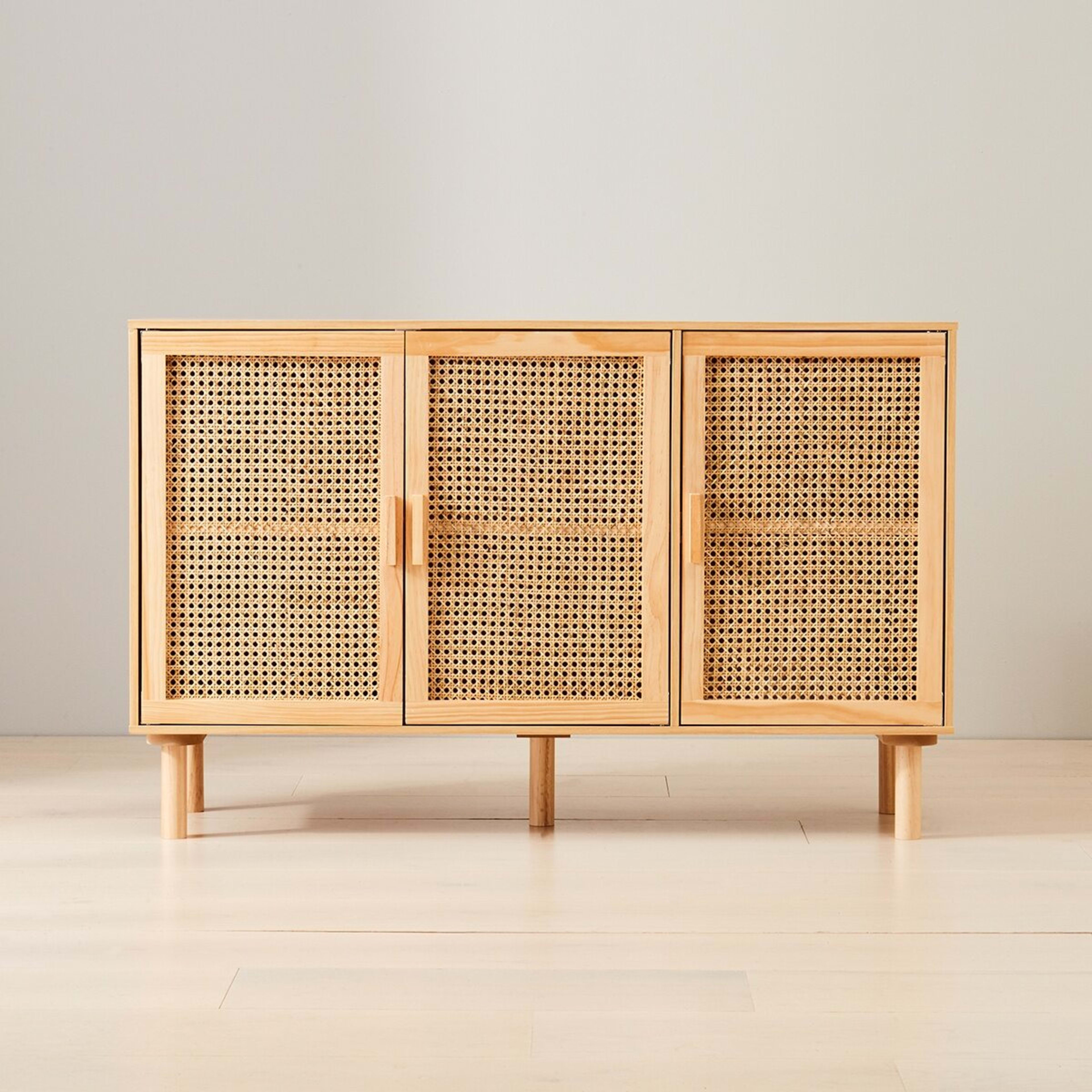 1 Rattan Sideboard with Adjustable Shelves, 1 of 10