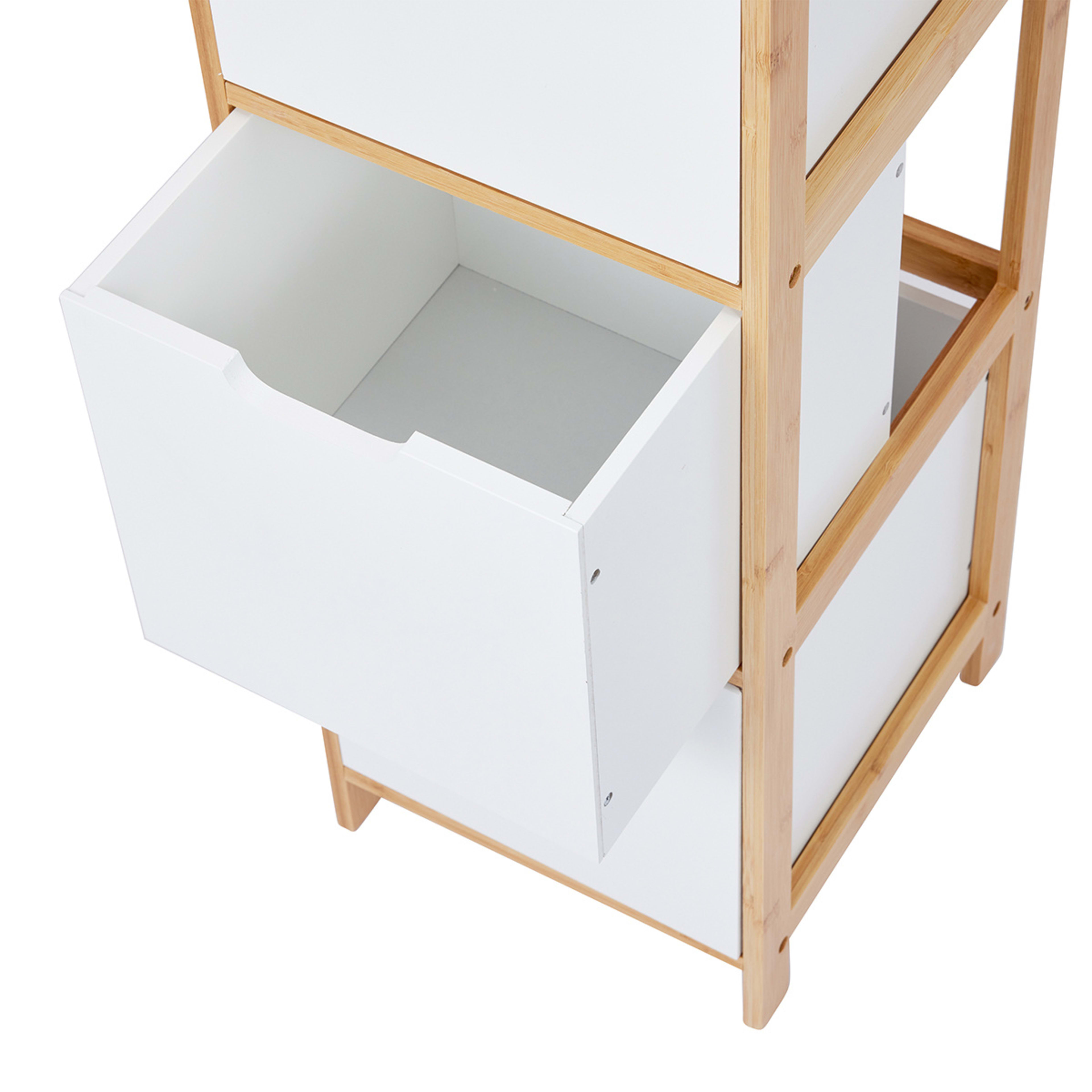 8 Bamboo and White 3 Draw Unit, 8 of 10