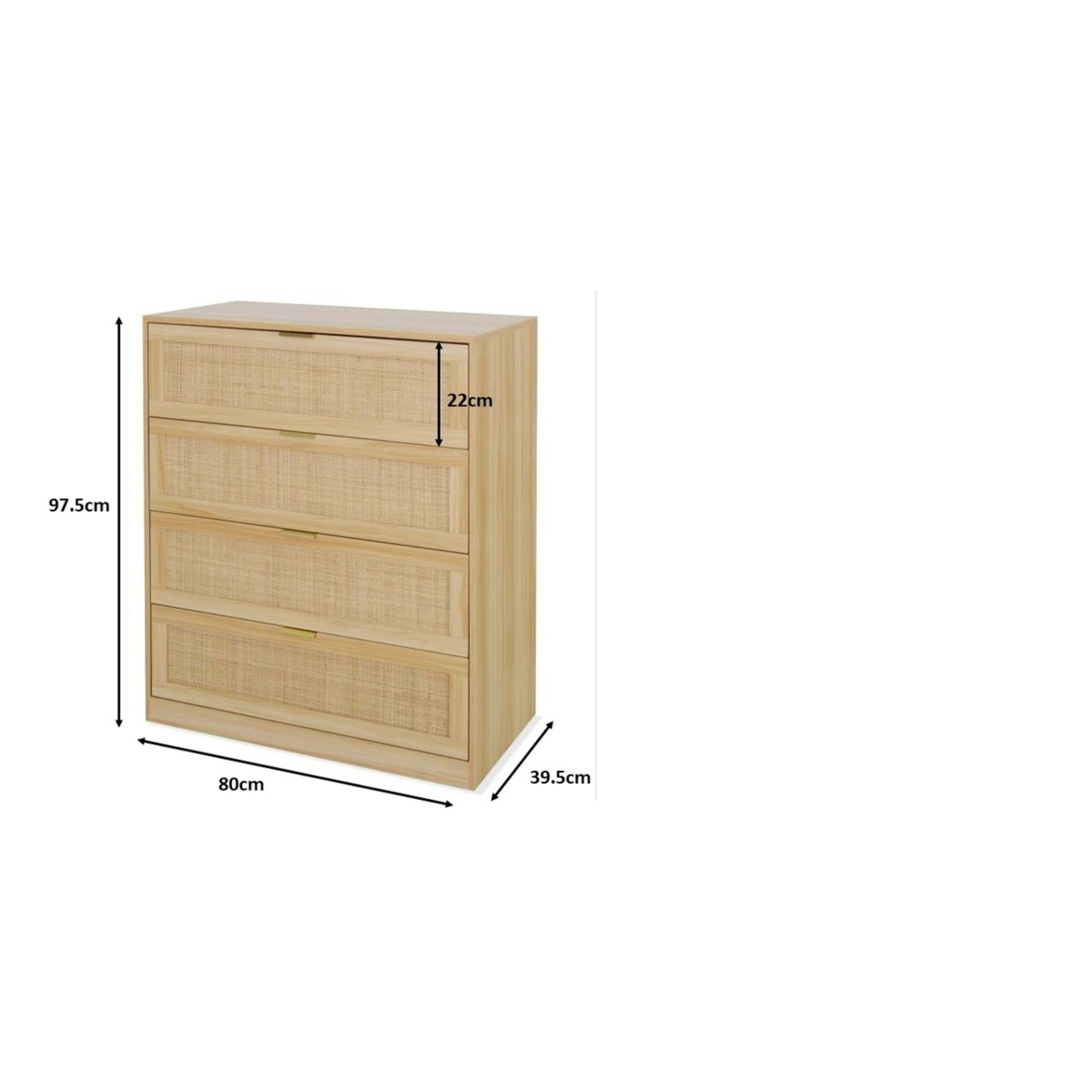 10 Fraser Rattan Chest of Drawers, 10 of 10