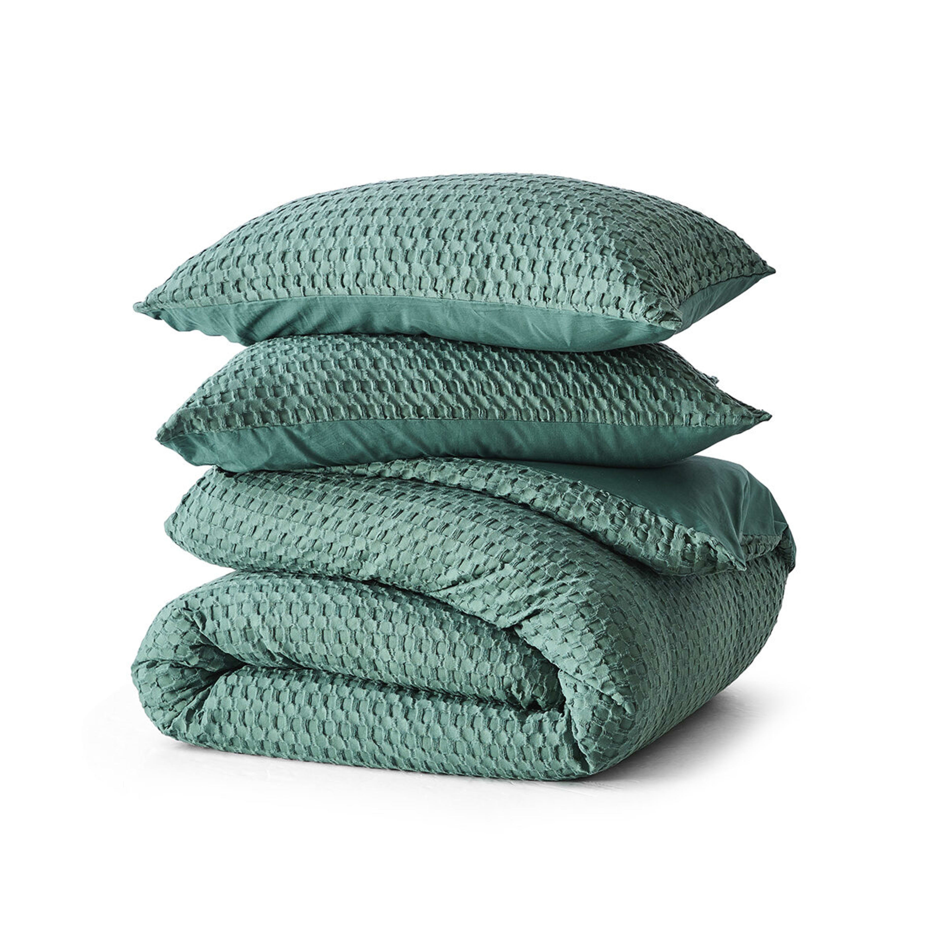 5 Harley Cotton Quilt Cover Set - Queen Bed, Cypress, 5 of 6