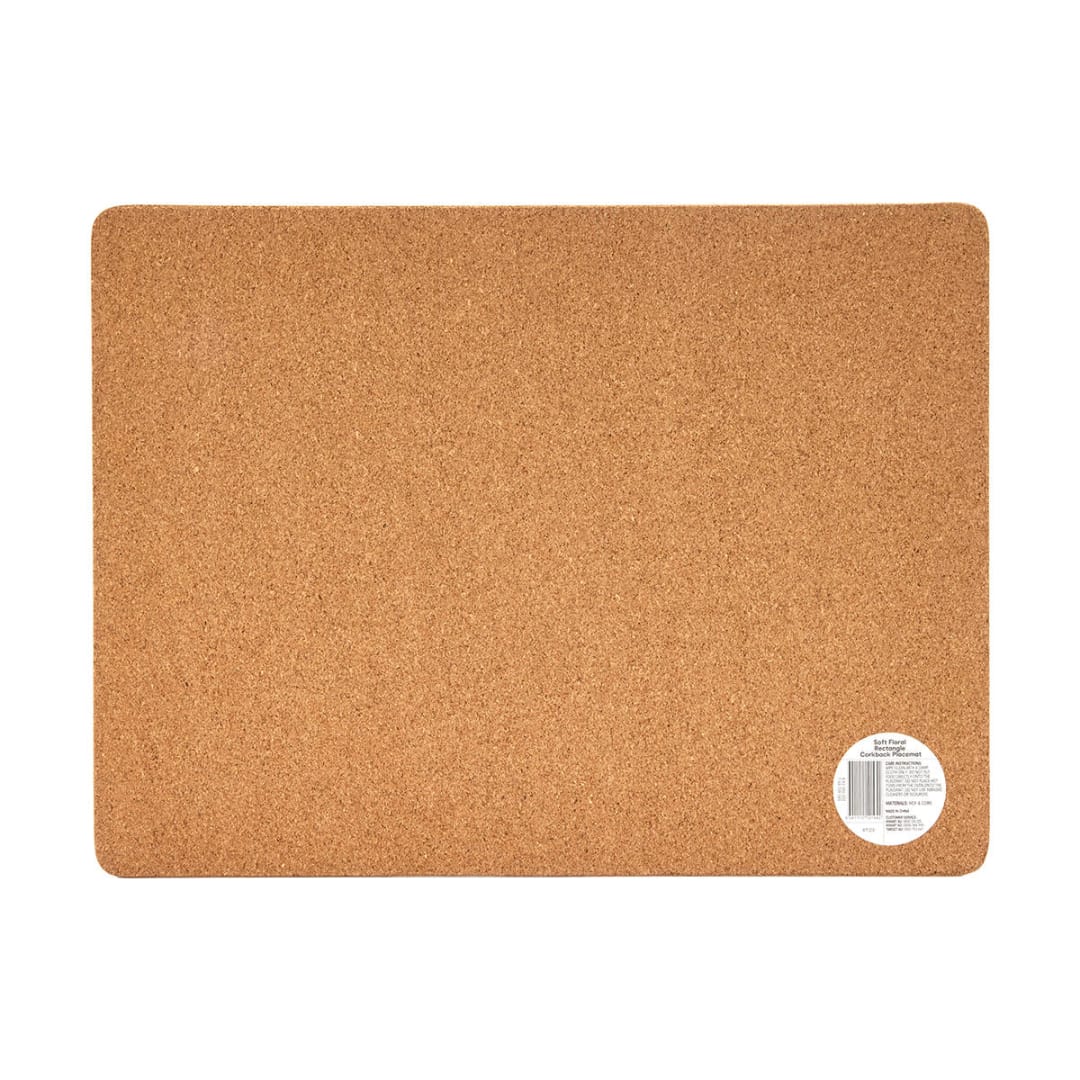 Soft Floral Rectangle Corkback Placemat Kmart