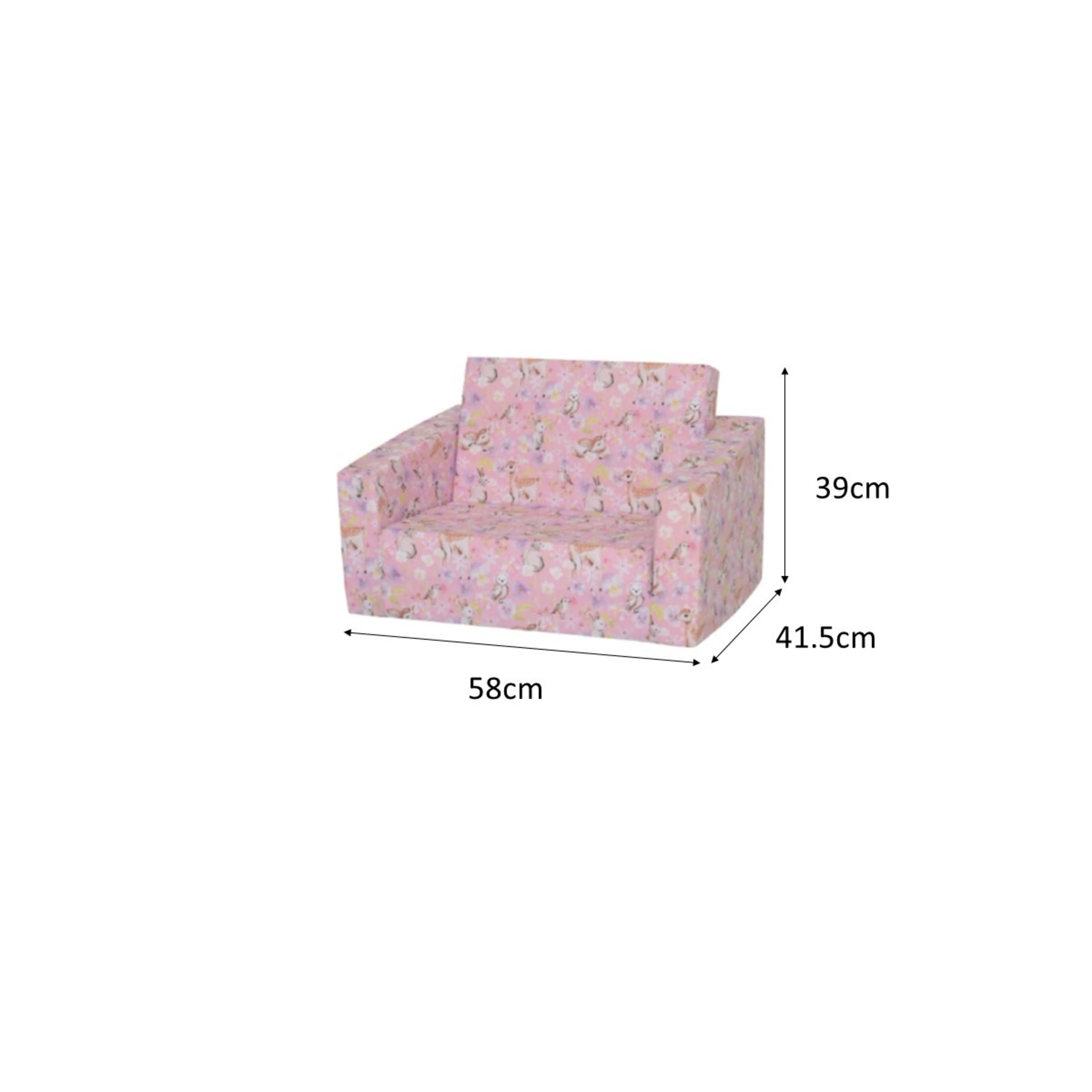 10 Animal Flipout Kids Sofa - Pink, 10 of 10