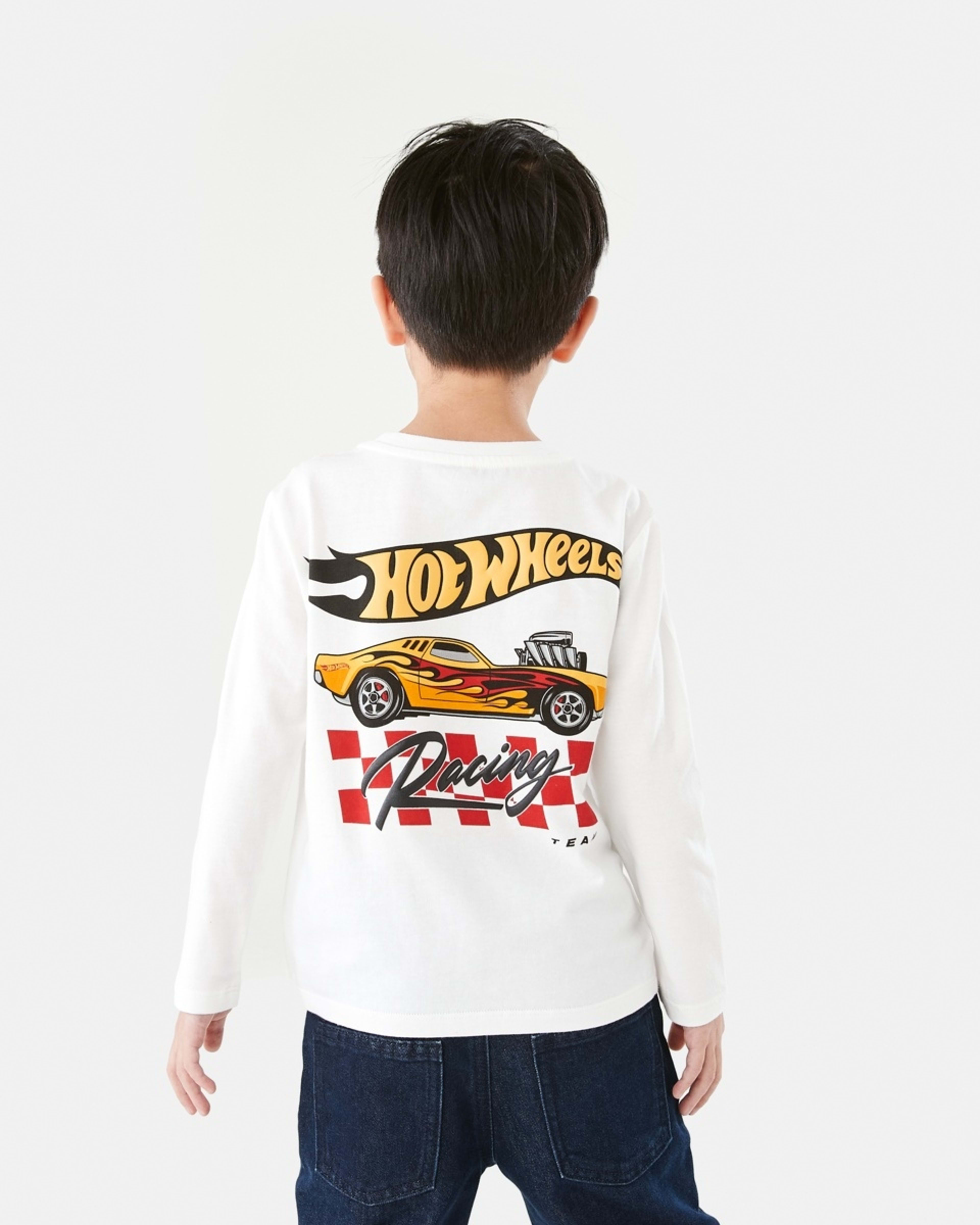 2 Hot Wheels License Long Sleeve T-shirt Hot Wheels Car Racing Team, 2 of 9