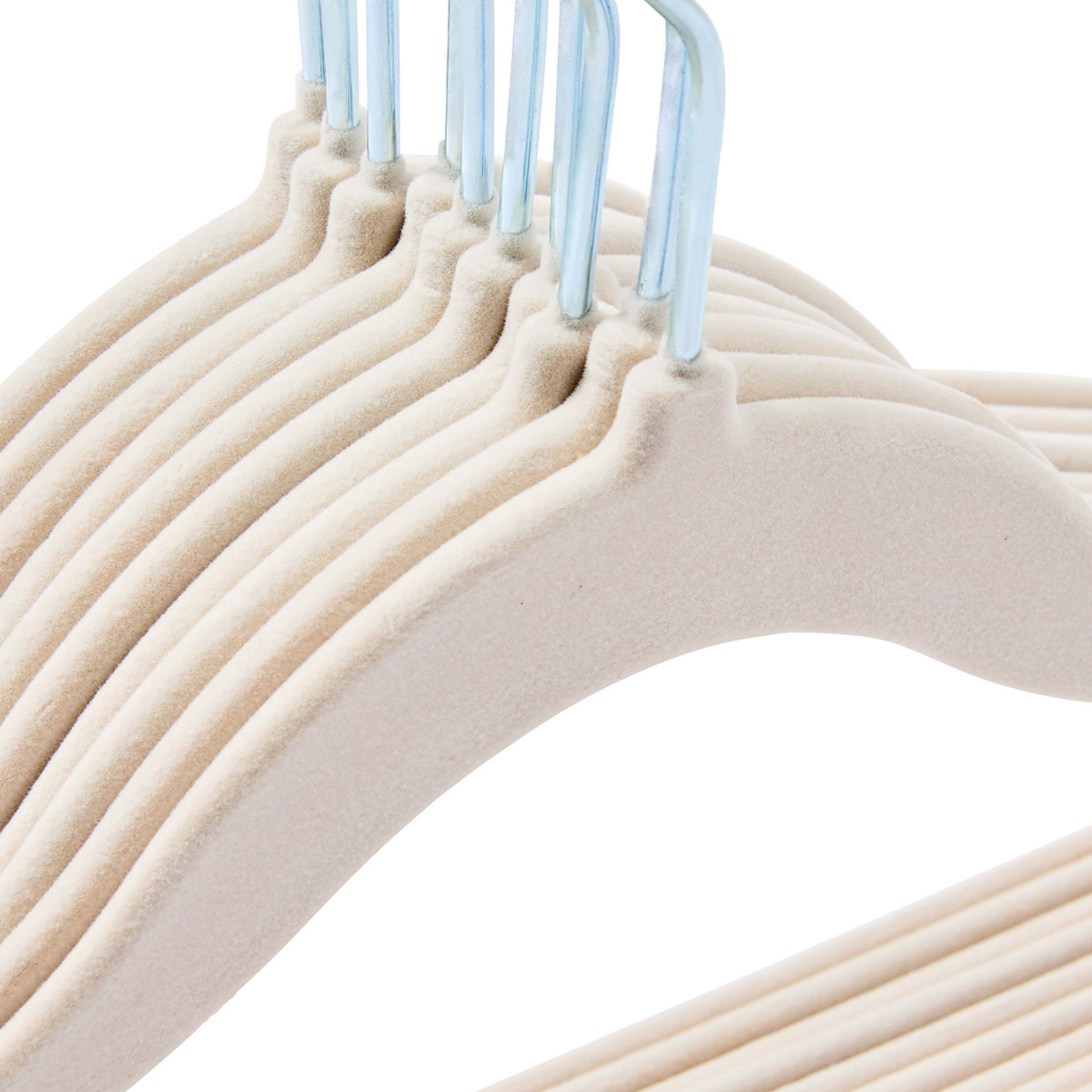 7 10 Pack Kids Flocked Hangers, 7 of 7