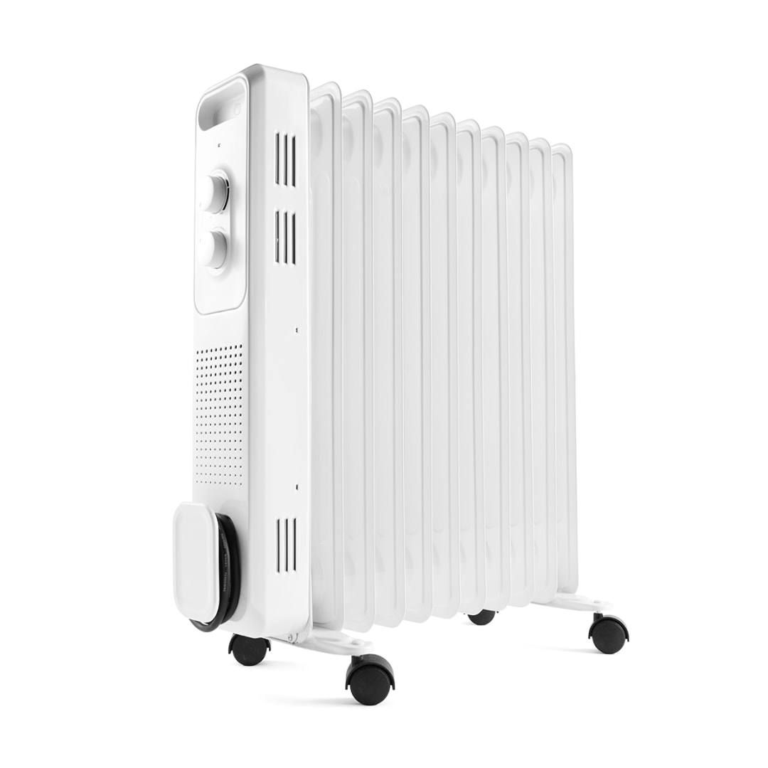 11 Fin Oil Heater White Kmart