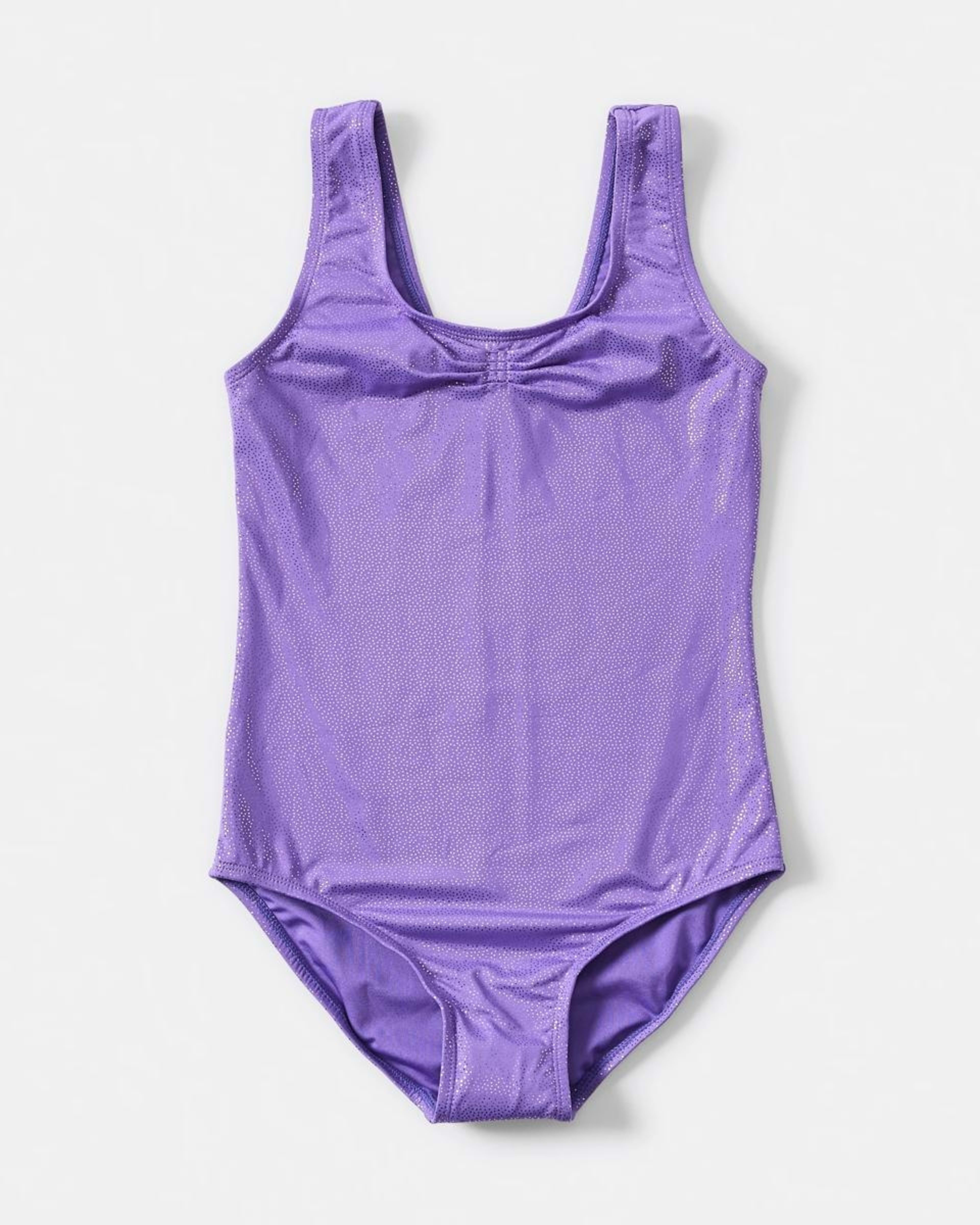 1 Gymnastic Sleeveless Leotard PLUM SPARKLES