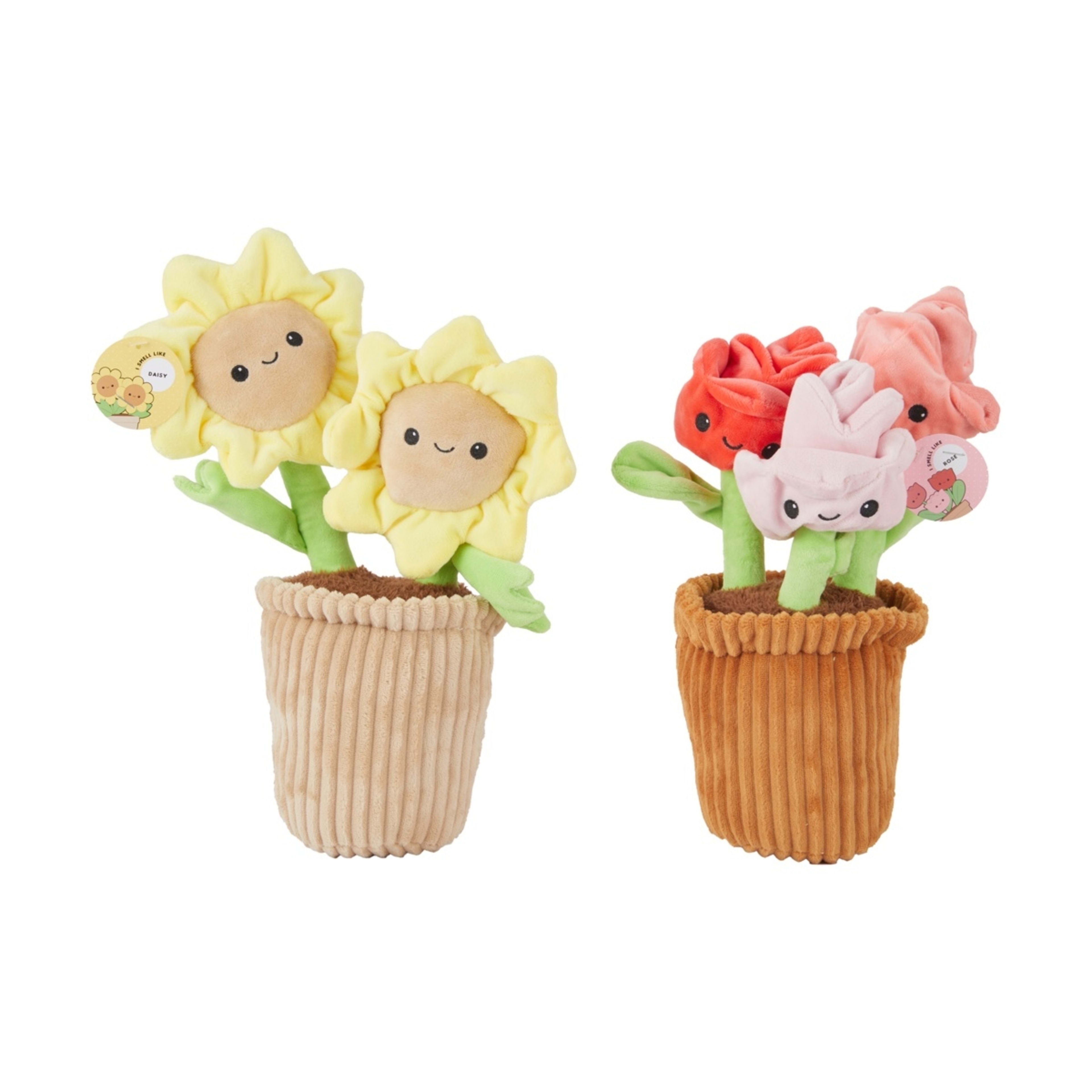 4 Scented Flower Plush - Assorted, 4 of 4