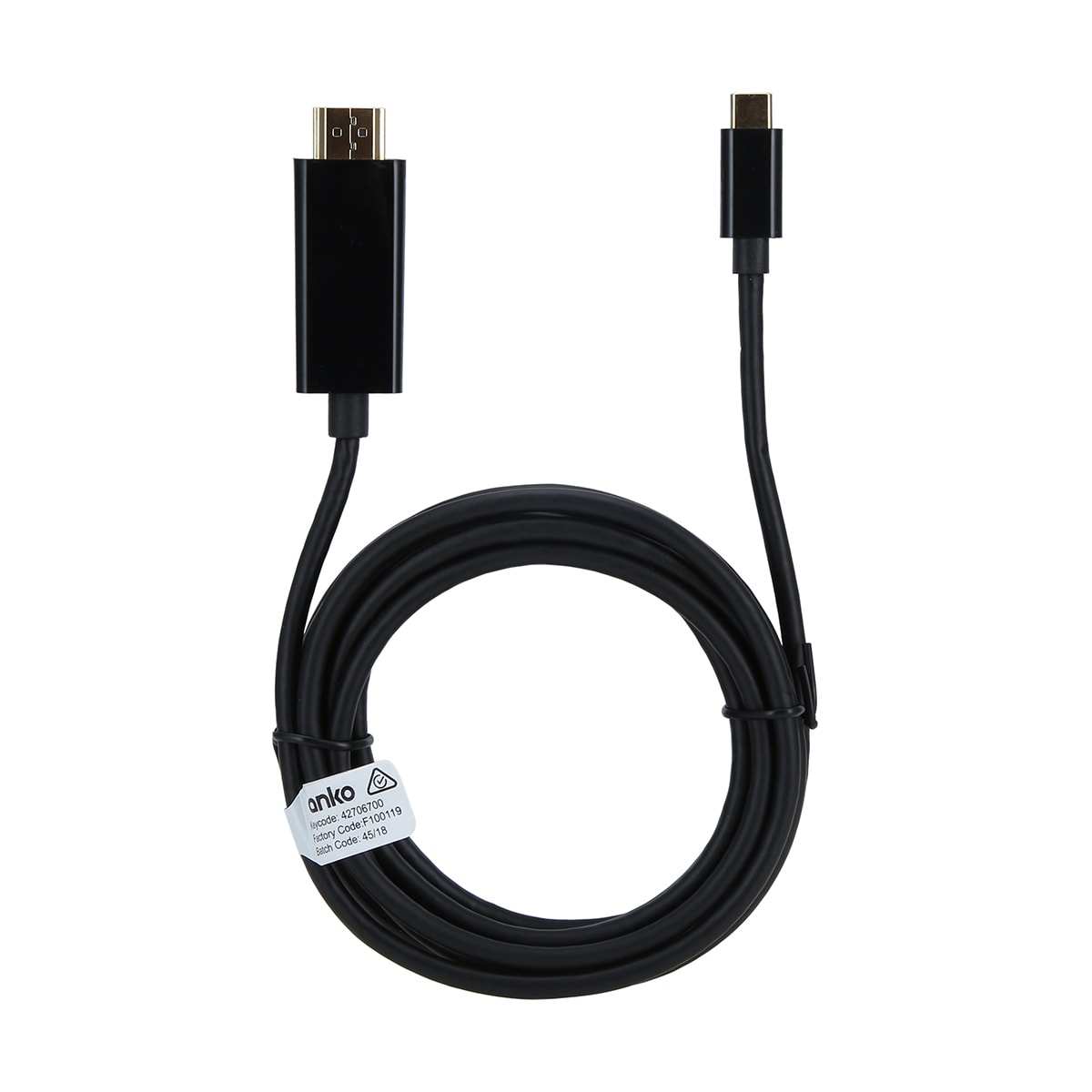 USBC to HDMI Cable 3m Kmart