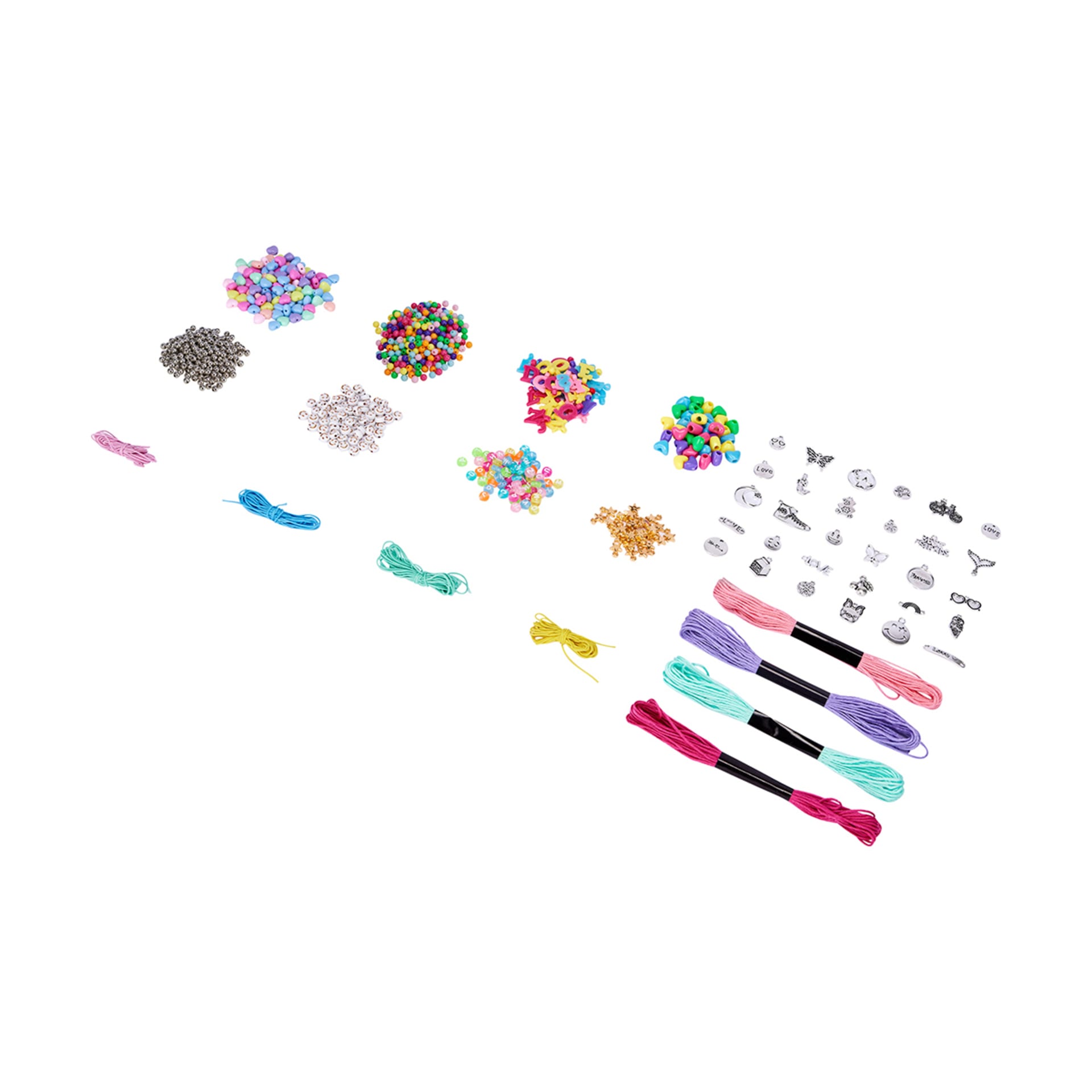 Make Your Own Charms and Beads Necklace and Bracelets Set Kmart