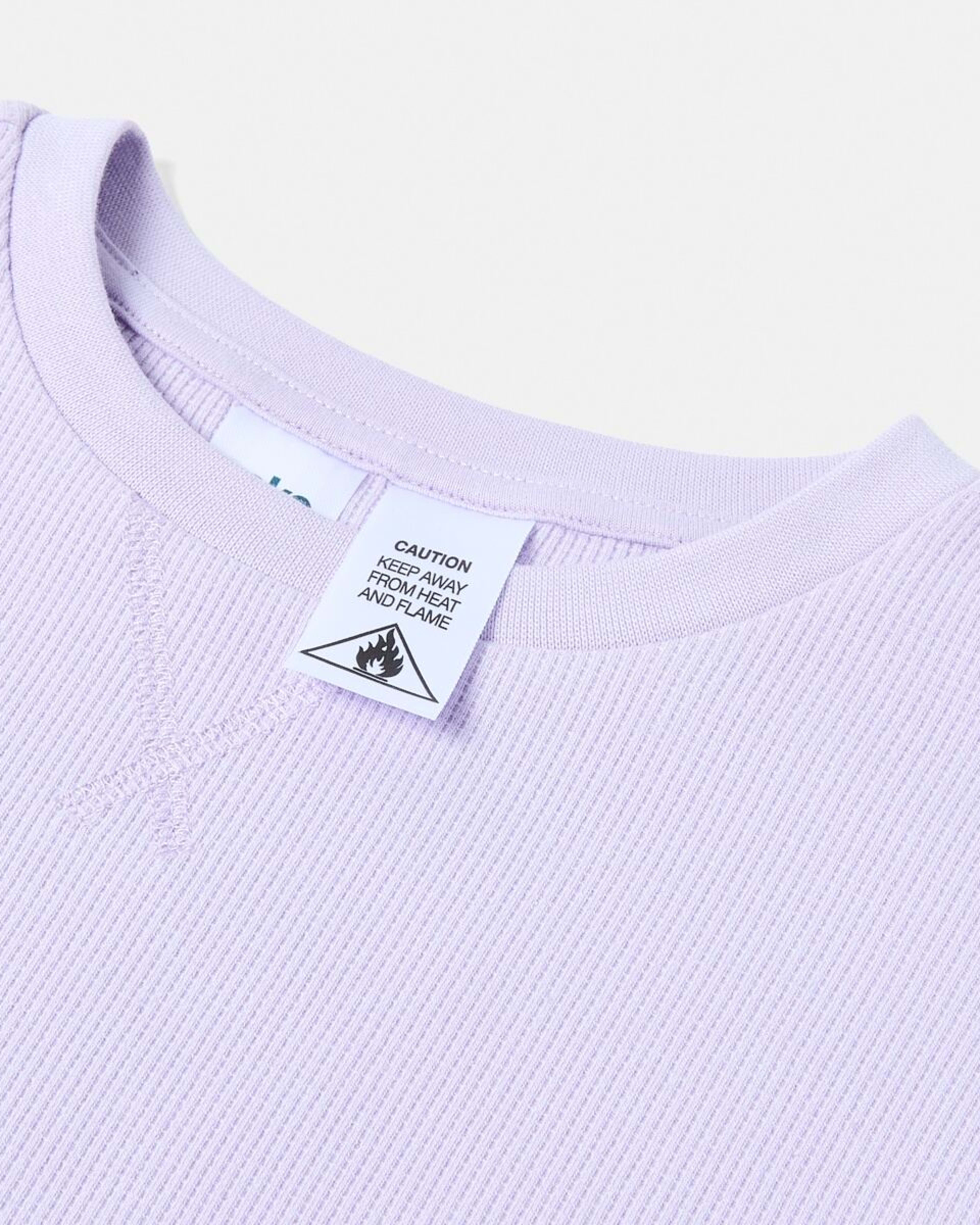 5 Waffle Pyjama Set Pst Purple, 5 of 6