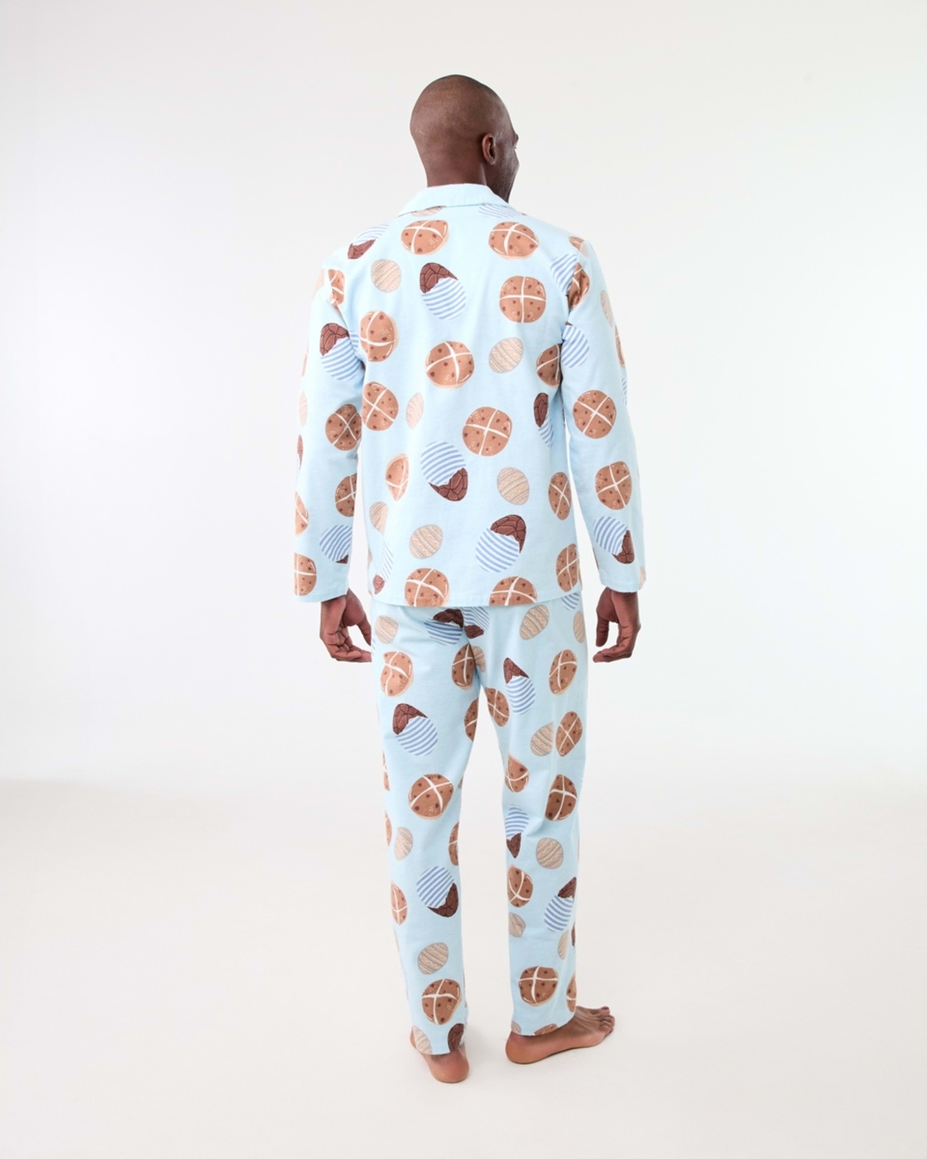 3 Print Flannel Family Matching Pyjama Set Blu Sweets, 3 of 9