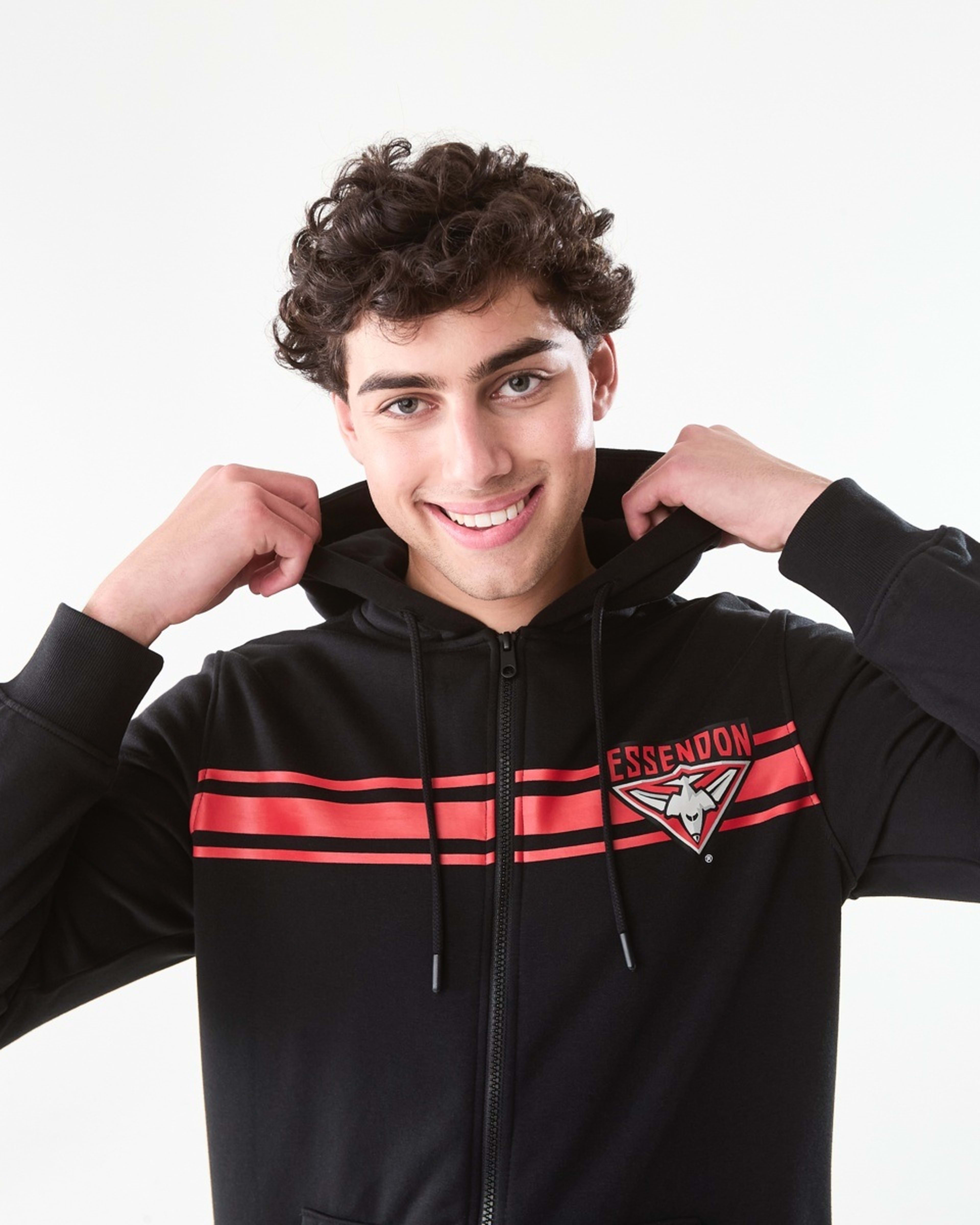 6 Official AFL Adult Zip Through Hoodie Essendon, 6 of 9
