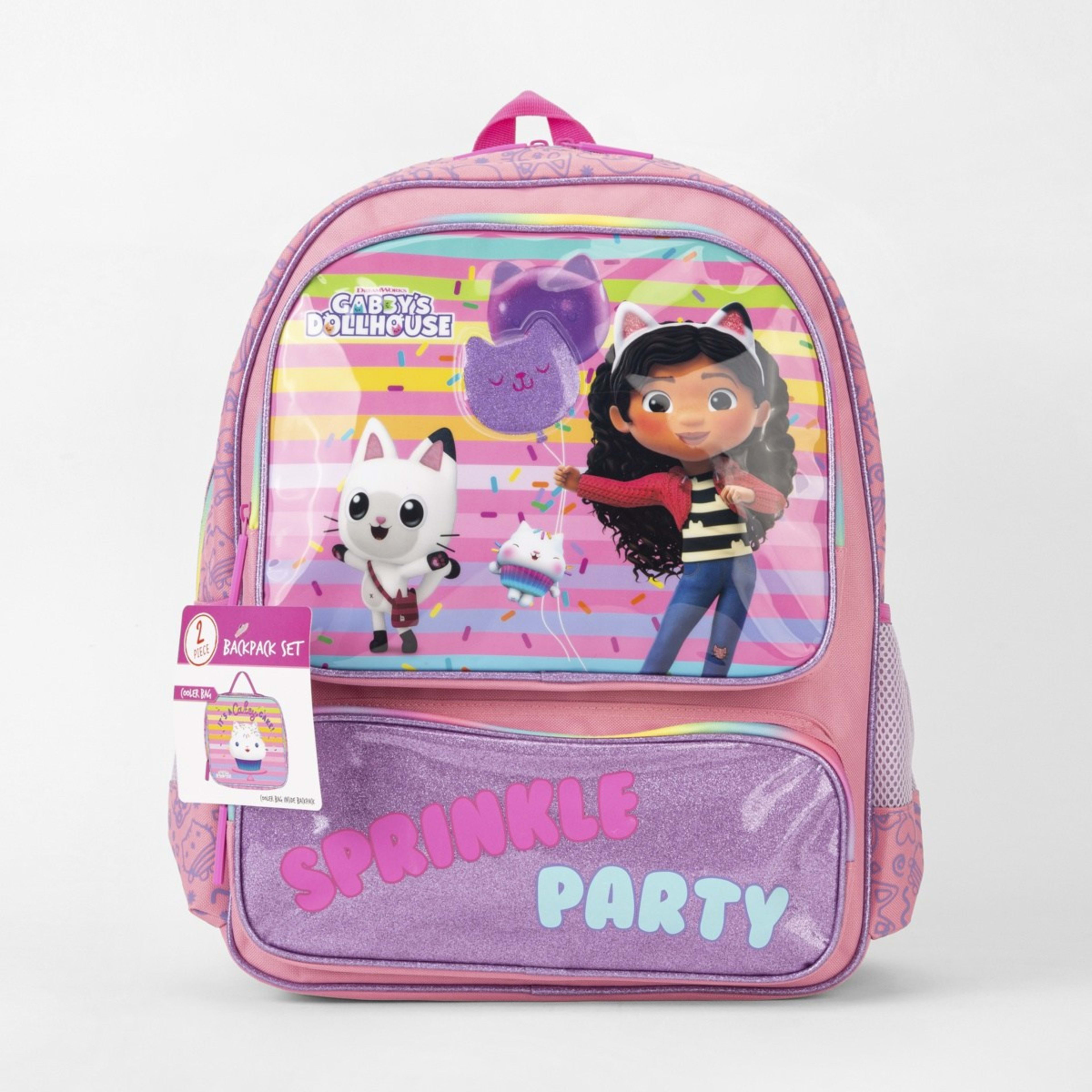 2 Piece DreamWorks Gabby's Dollhouse Backpack Set Kmart