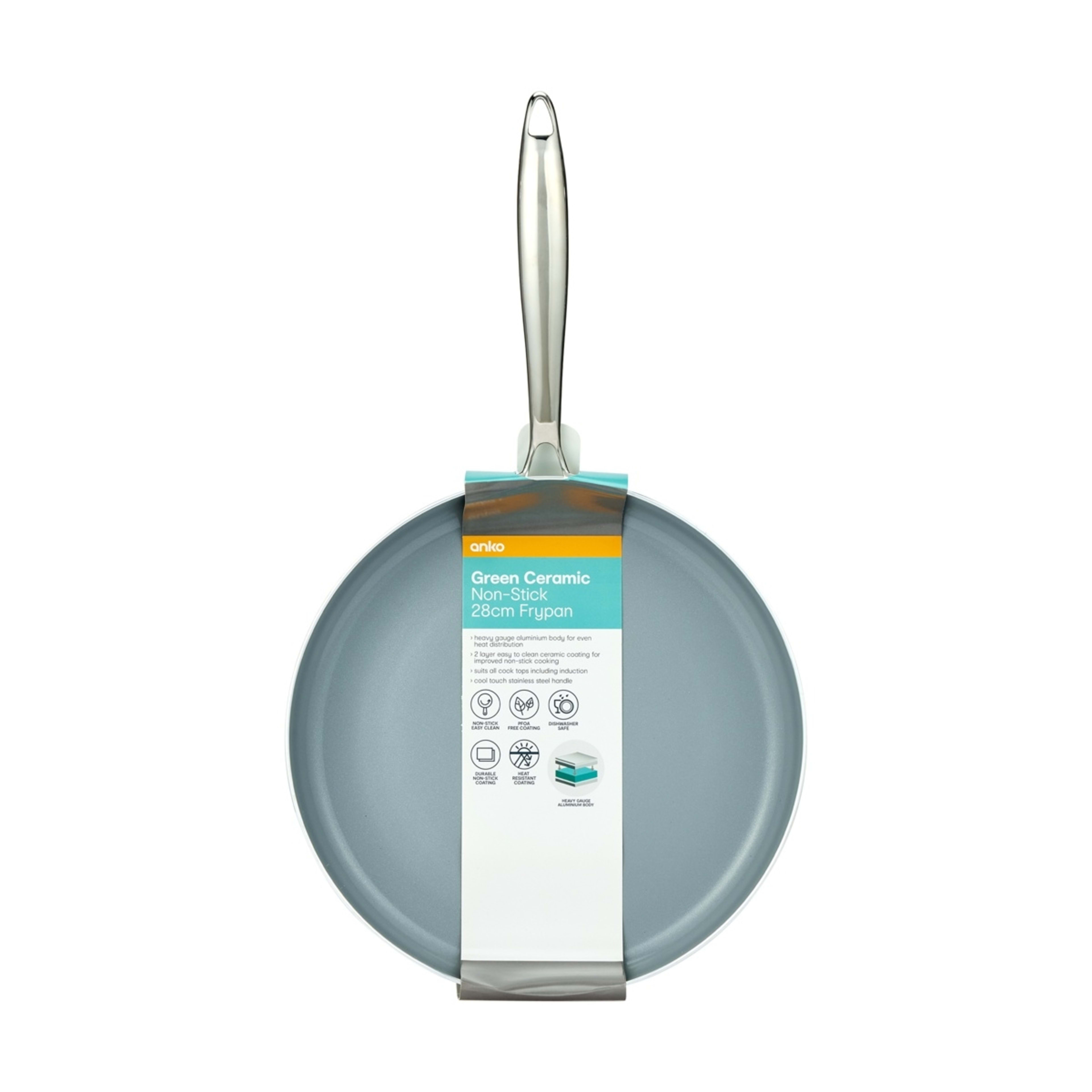 7 28cm Green Ceramic Non-Stick Frypan, 7 of 7