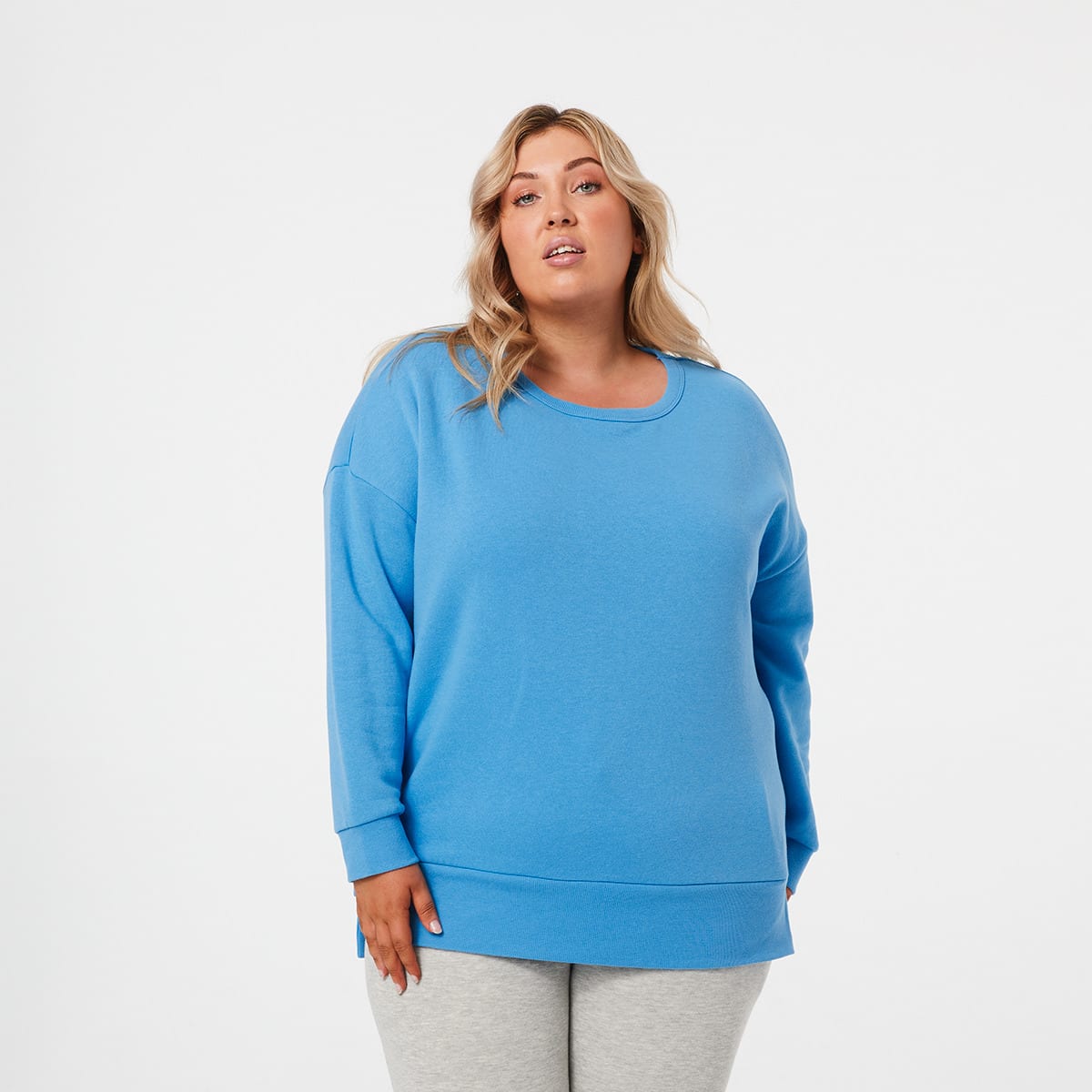 Curve Long Sleeve Boxy Sweatshirt - Kmart