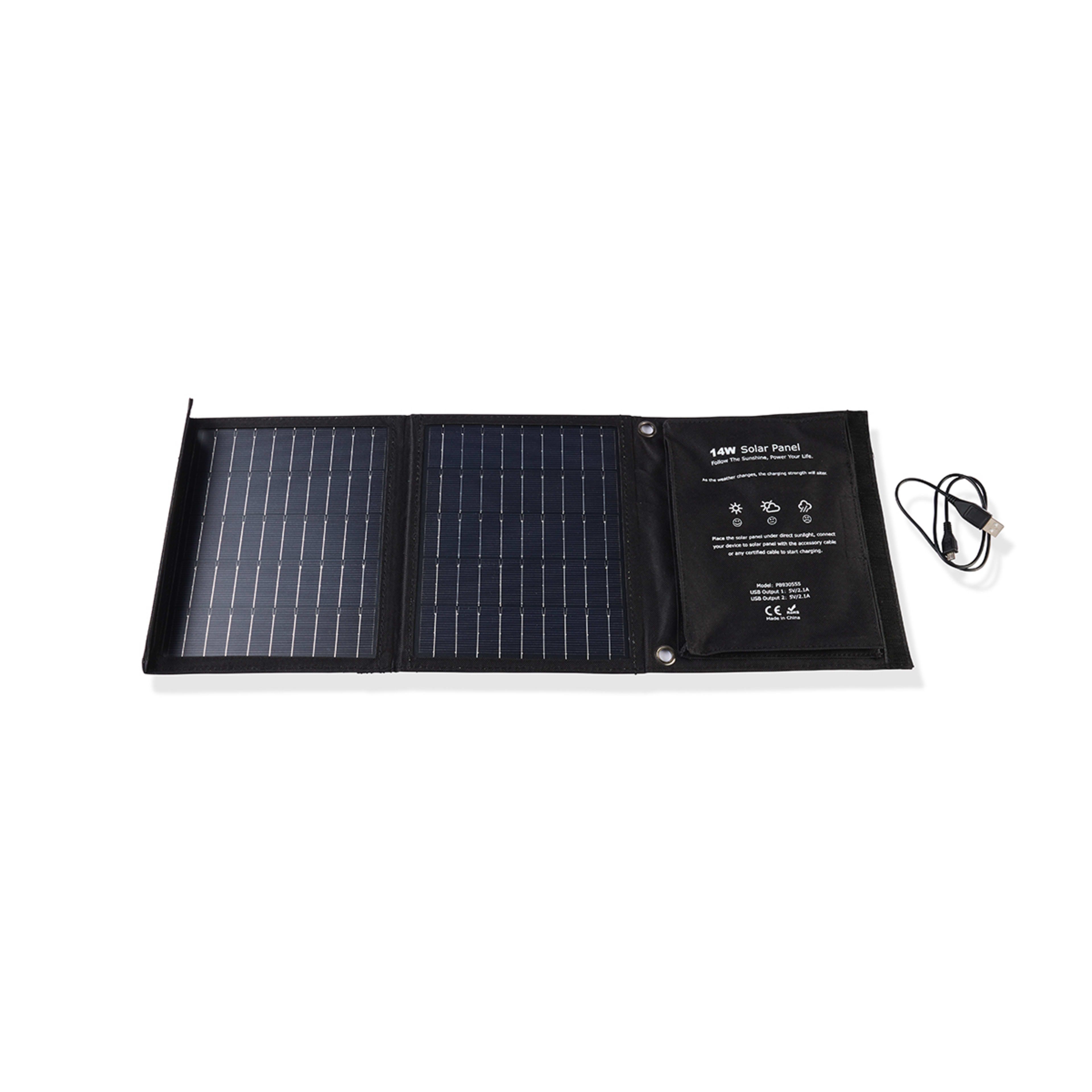 14W Portable Folding Solar Panel - Kmart NZ