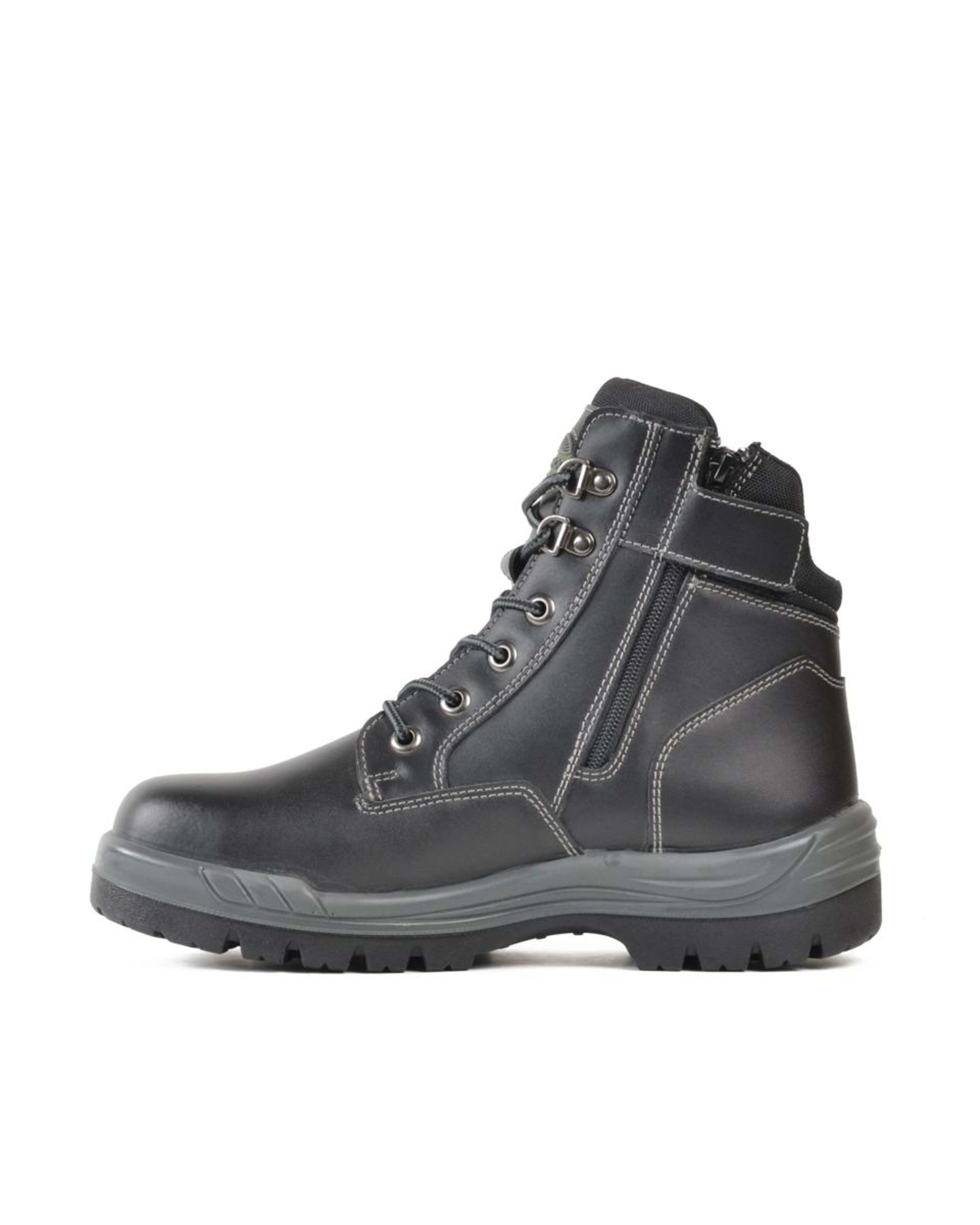 3 Side Zip Viking Work Boots Black, 3 of 3