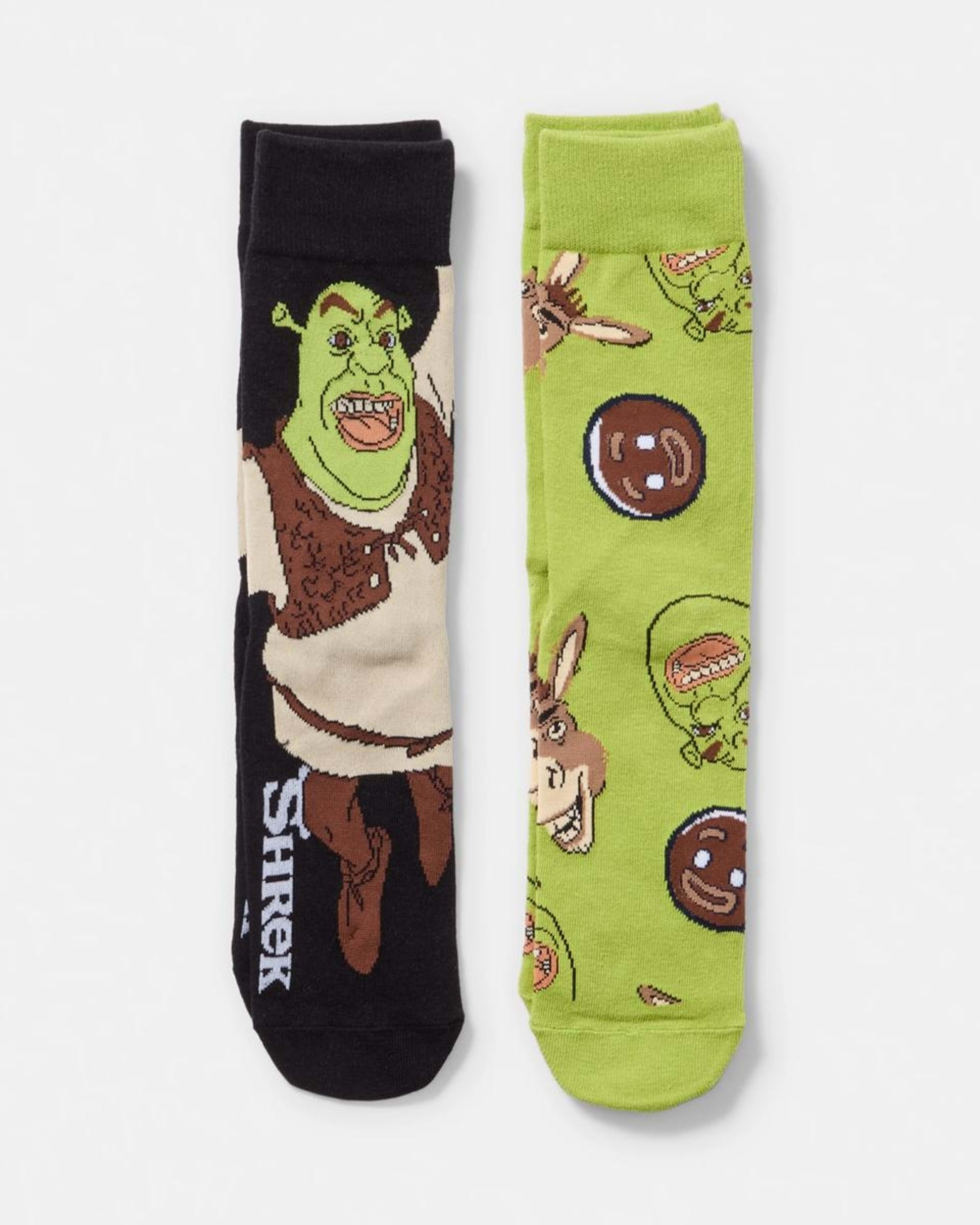 1 2 Pack Shrek License Socks 2PK SHREK