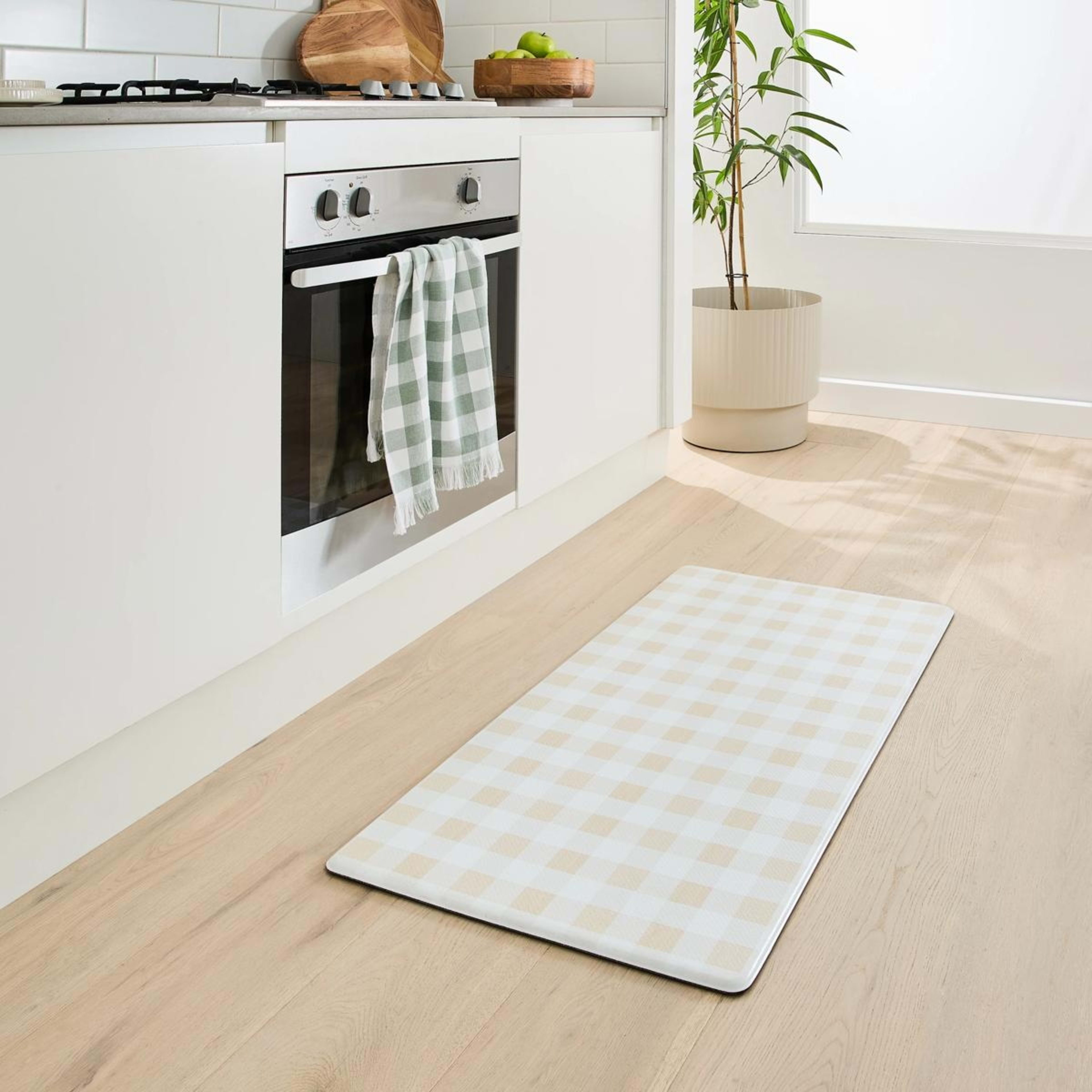 1 Kitchen Mat - Gingham, Extra Large