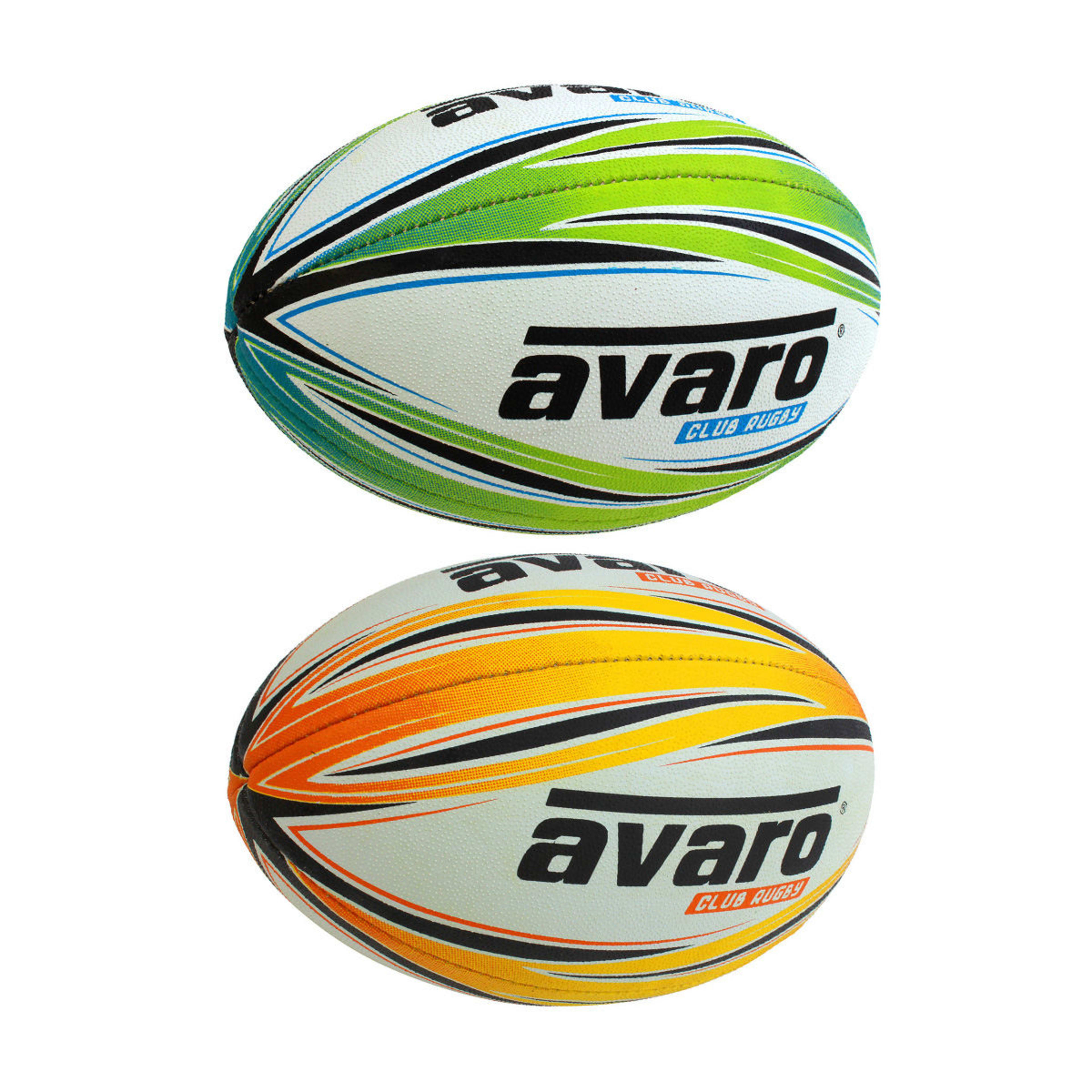 2 Avaro Club Rugby Ball - Size 4, Assorted, 2 of 2