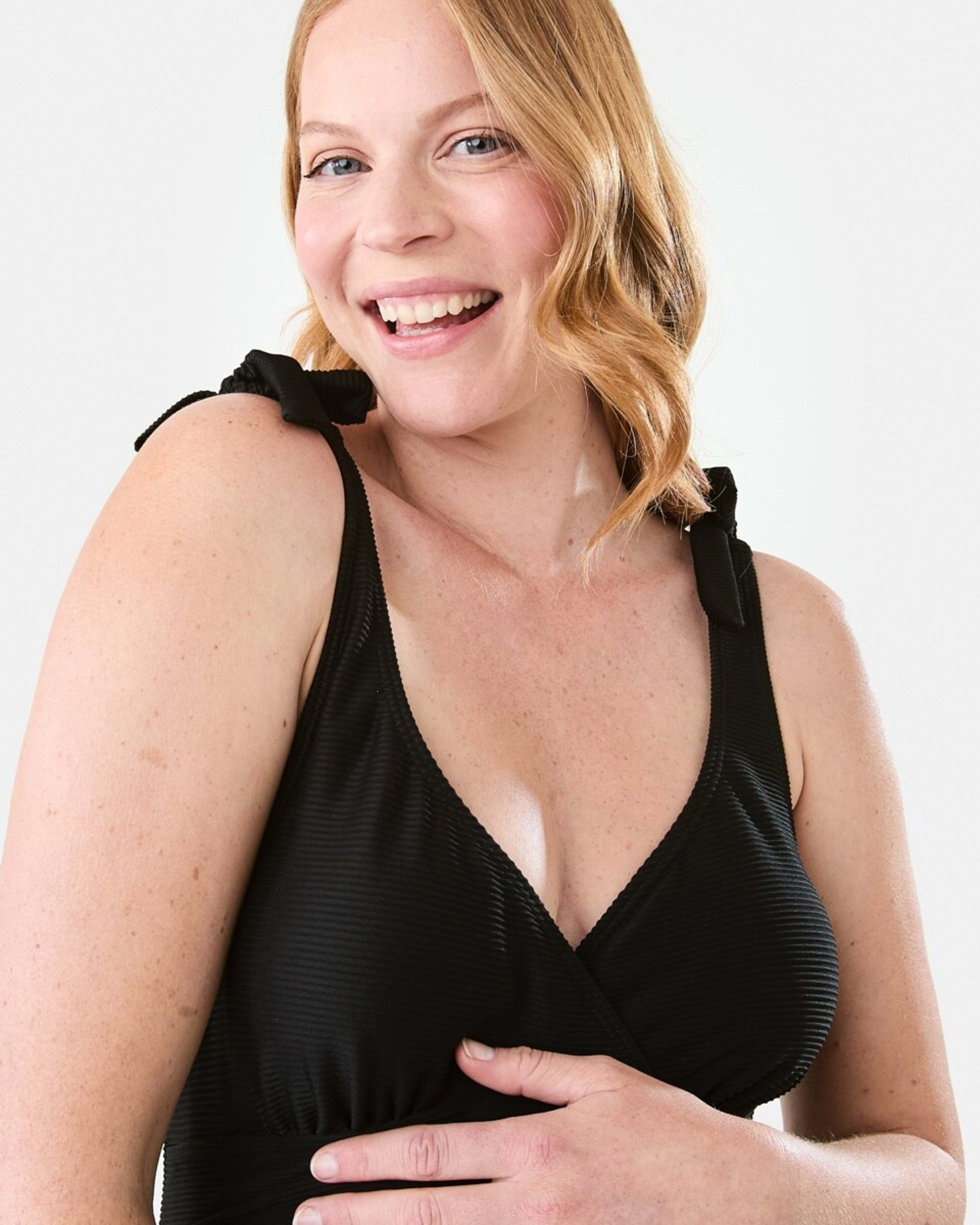 4 Maternity Wrap Swimsuit Black, 4 of 7
